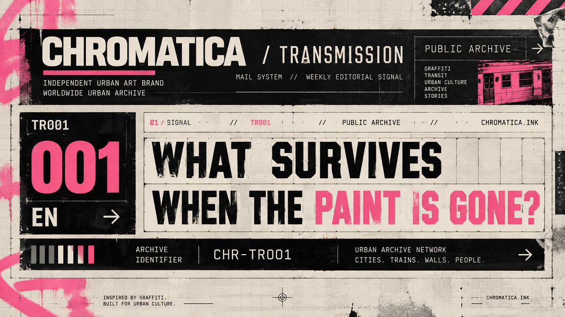 TRANSMISSION TR001 Blog Cover – What Survives When the Paint Is Gone?