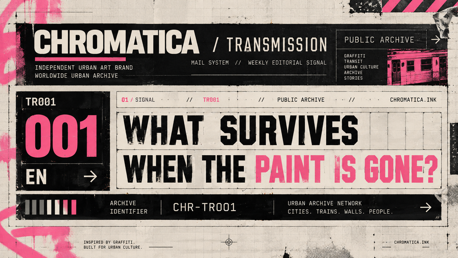 TRANSMISSION TR001 Blog Cover – What Survives When the Paint Is Gone?