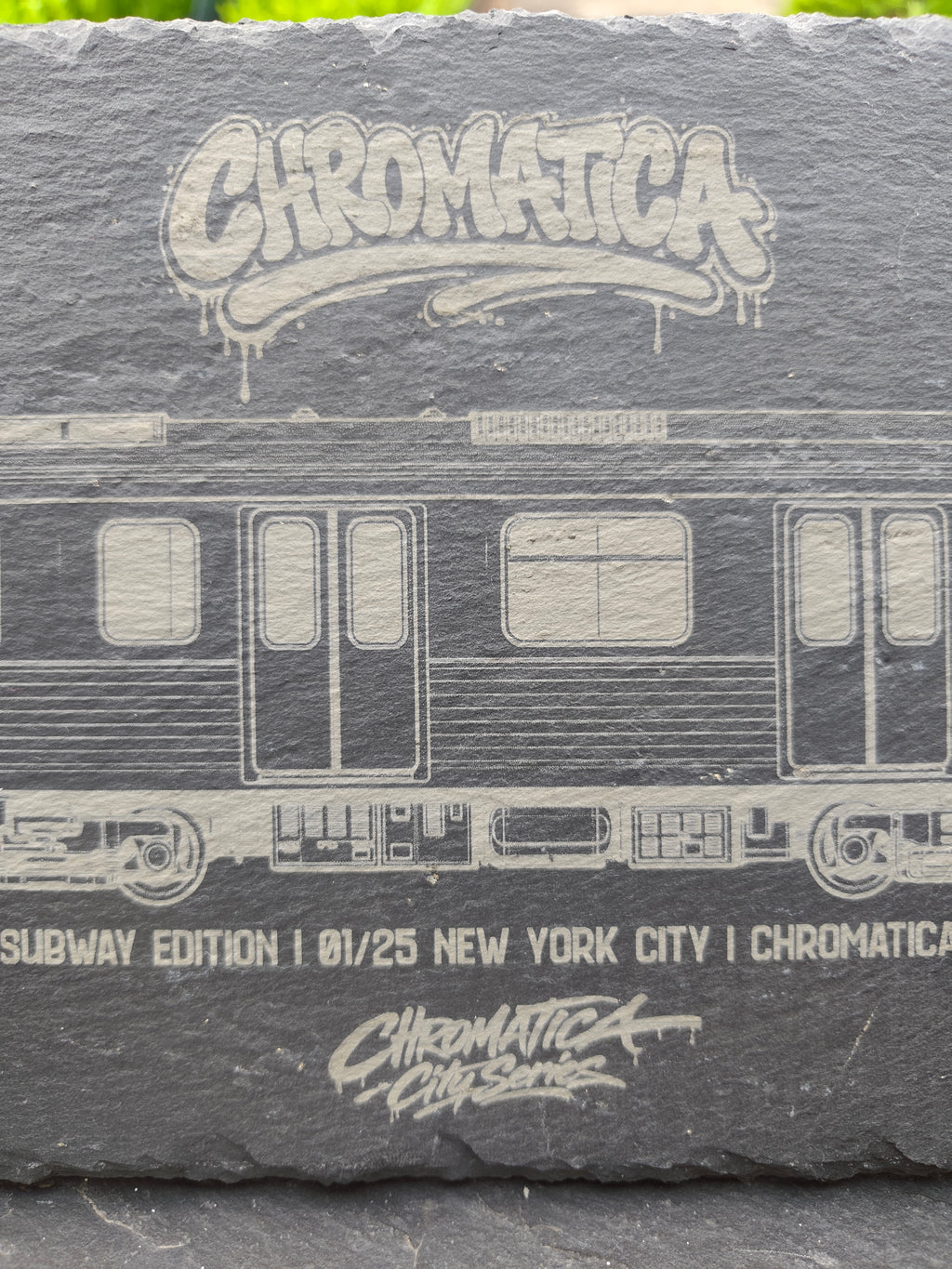 New York City Subway Slate Art – Laser-Engraved Limited Edition