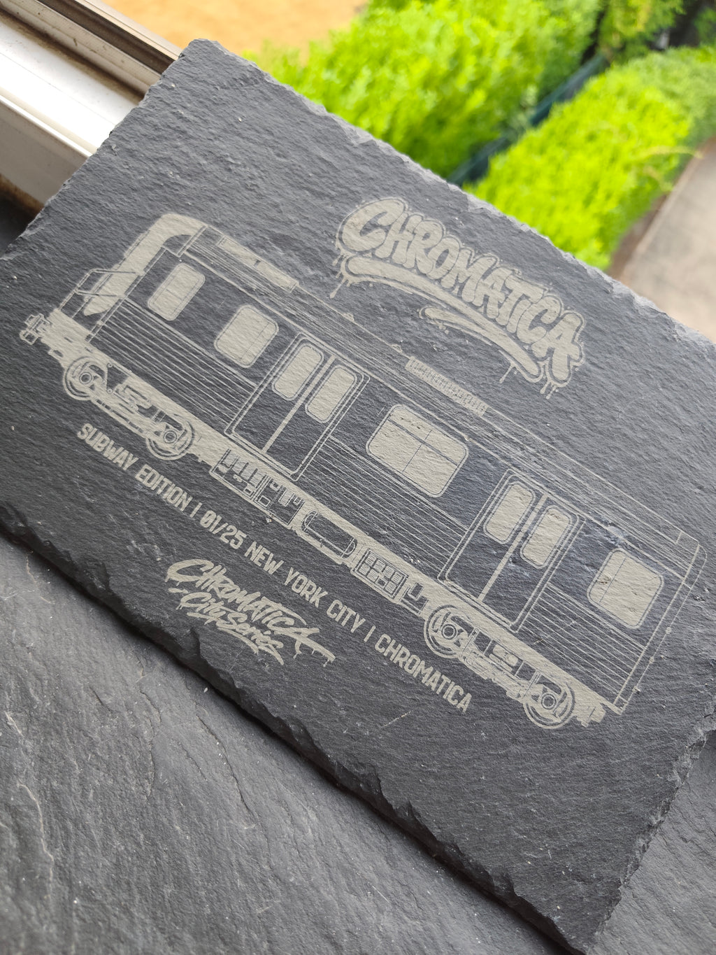 New York City Subway Slate Art – Laser-Engraved Limited Edition