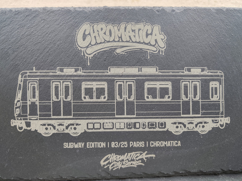Paris Metro Slate Art – Laser-Engraved Limited Edition
