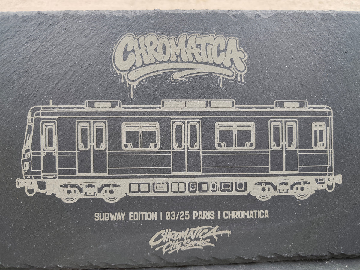 Paris Metro Slate Art – Laser-Engraved Limited Edition