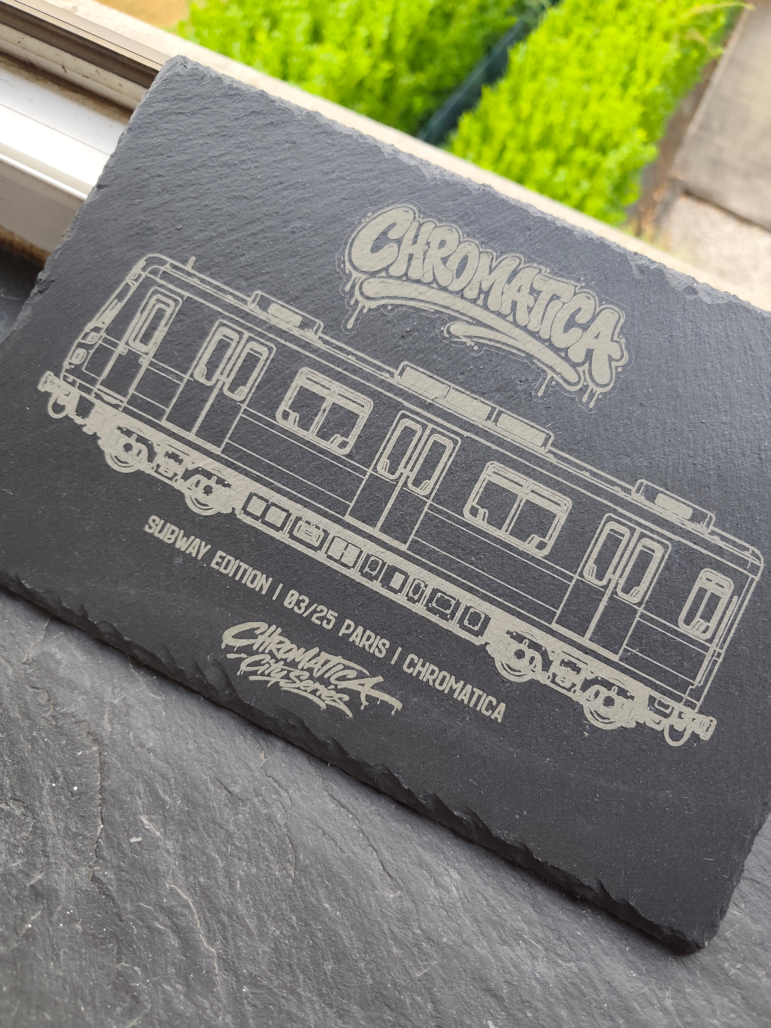 Paris Metro Slate Art – Laser-Engraved Limited Edition