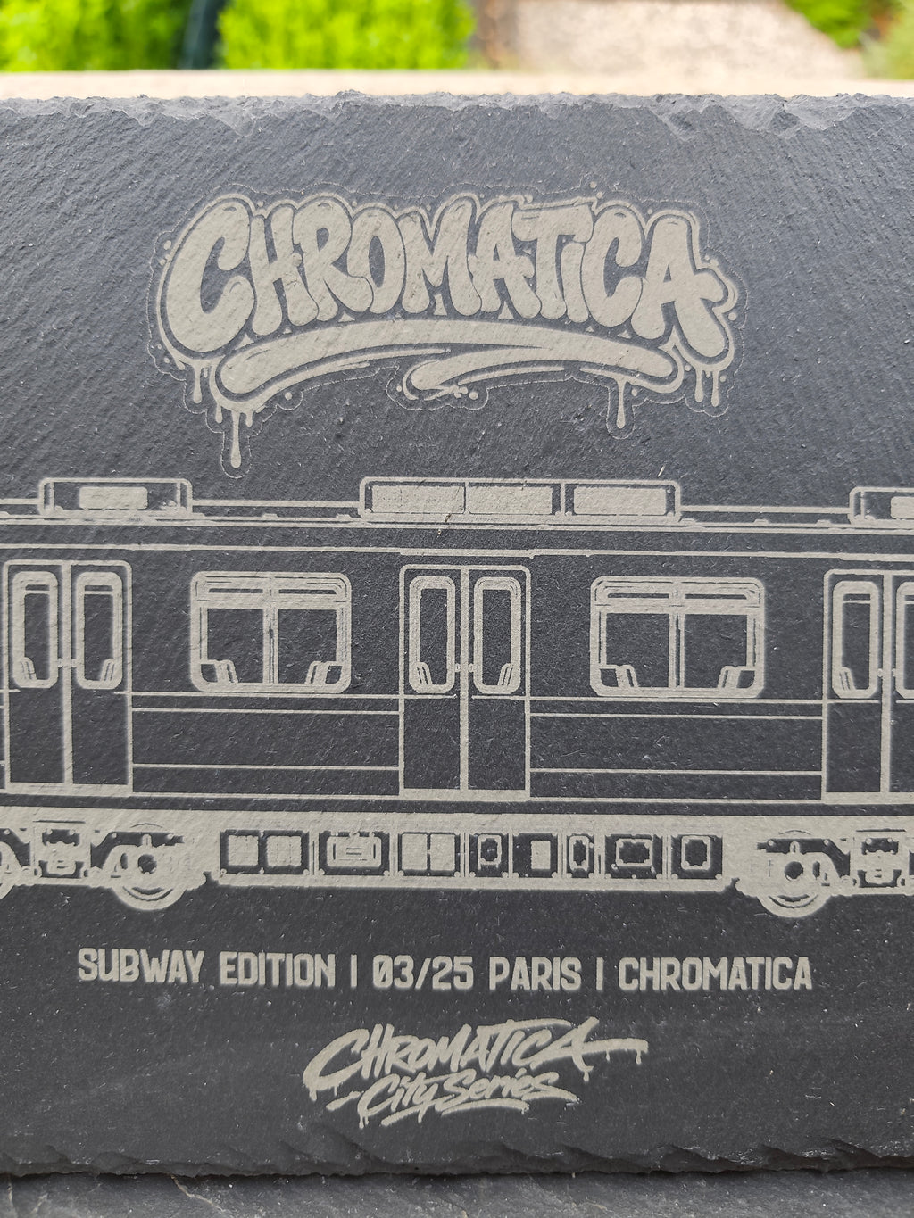 Paris Metro Slate Art – Laser-Engraved Limited Edition