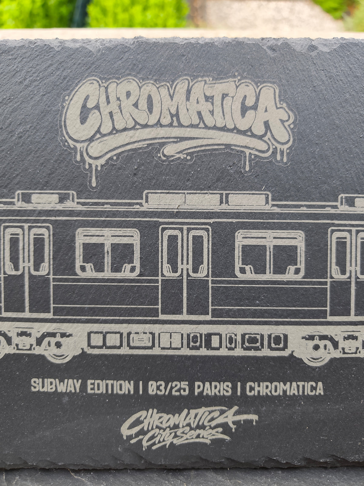 Paris Metro Slate Art – Laser-Engraved Limited Edition