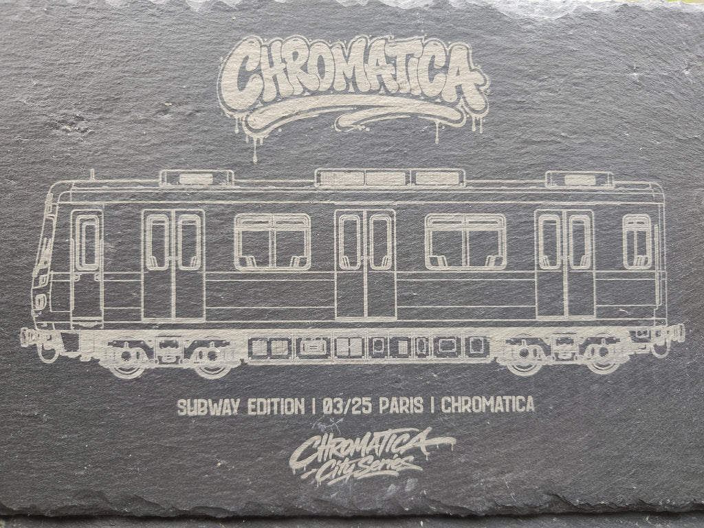 Paris Metro Slate Art – Laser-Engraved Limited Edition