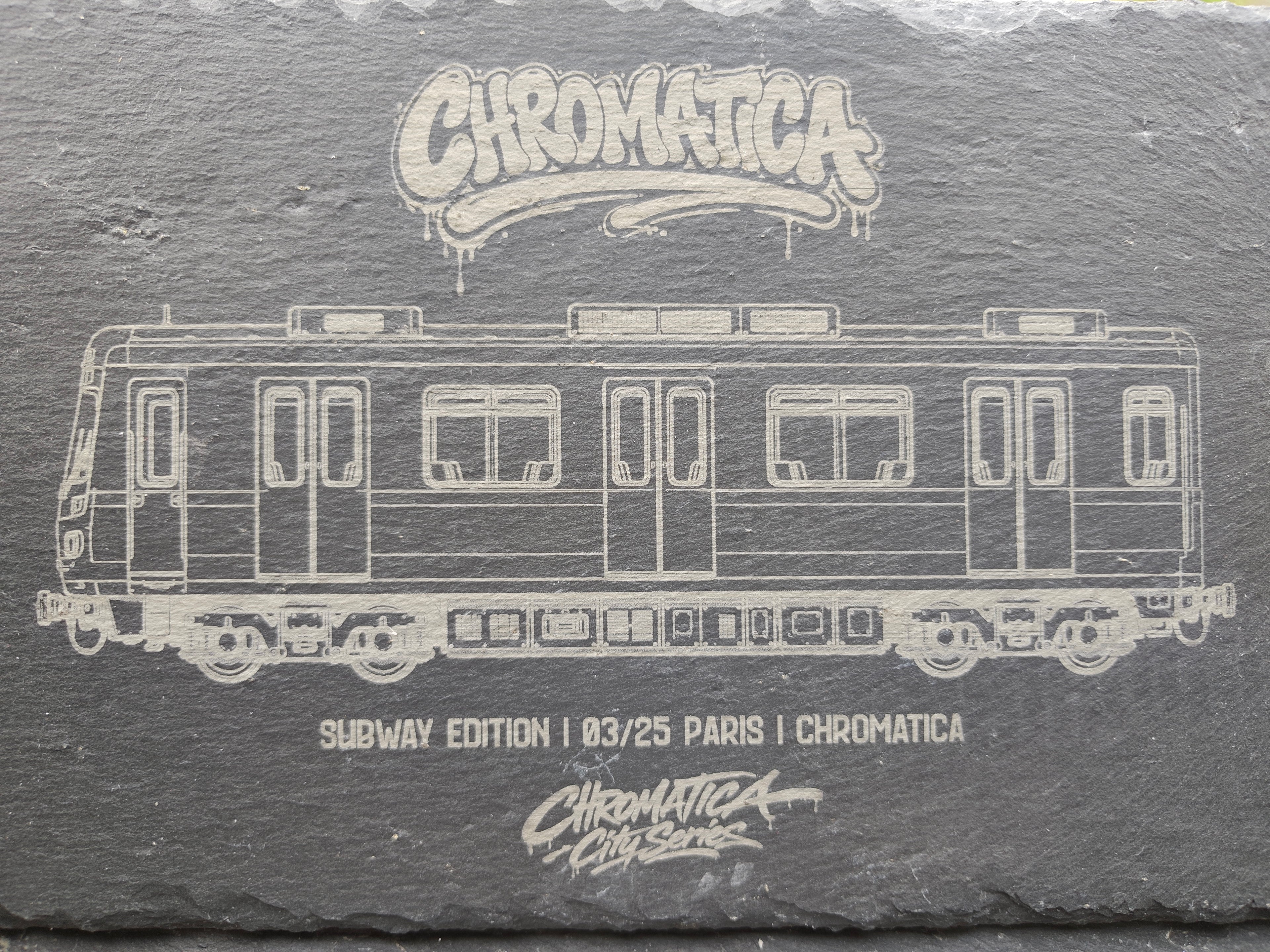 Paris Metro Slate Art – Laser-Engraved Limited Edition
