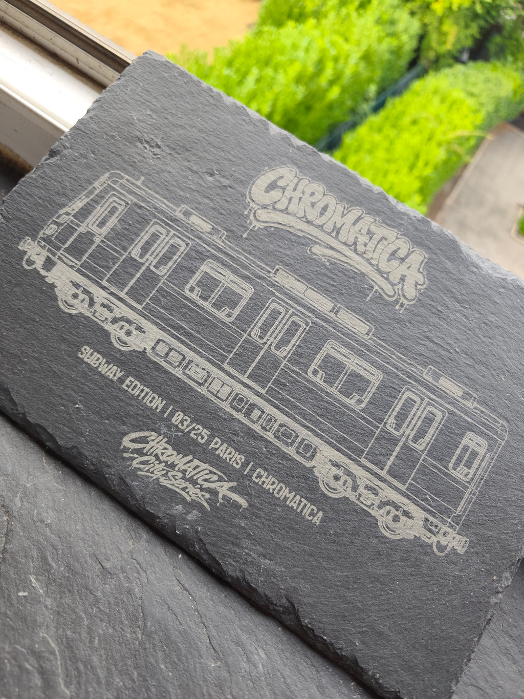 Paris Metro Slate Art – Laser-Engraved Limited Edition