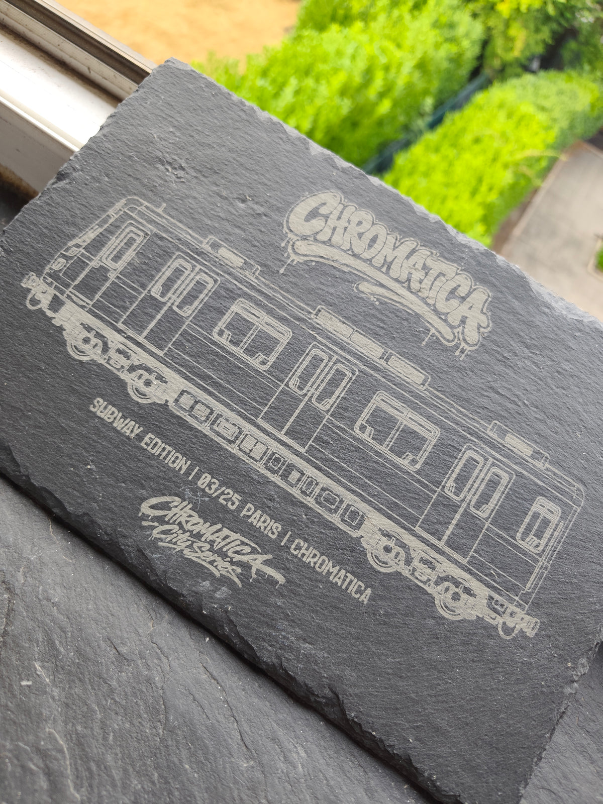 Paris Metro Slate Art – Laser-Engraved Limited Edition