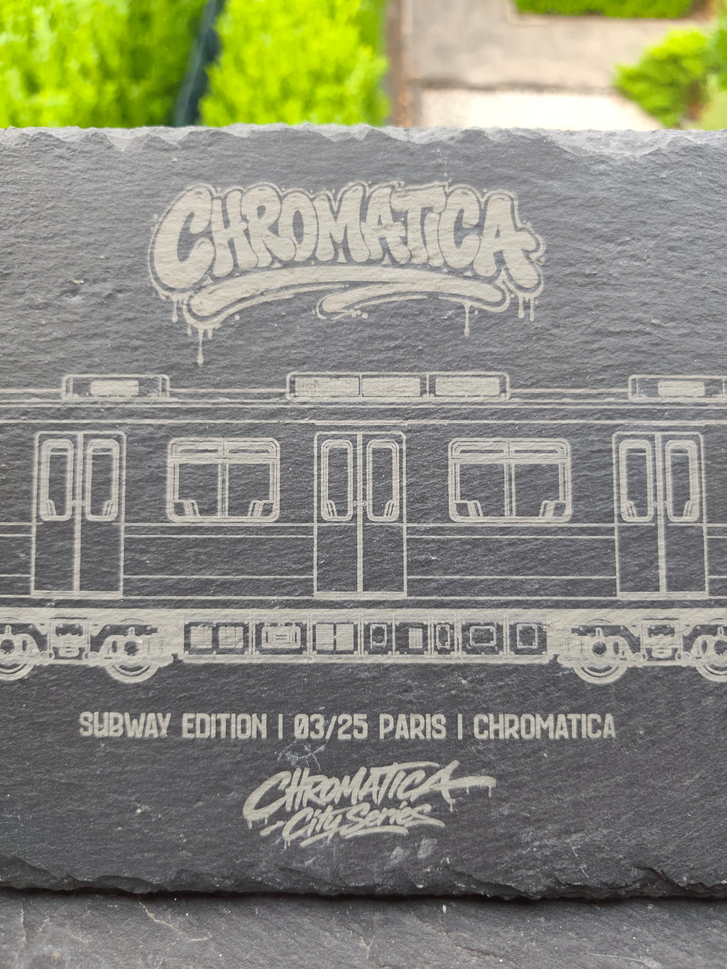 Paris Metro Slate Art – Laser-Engraved Limited Edition
