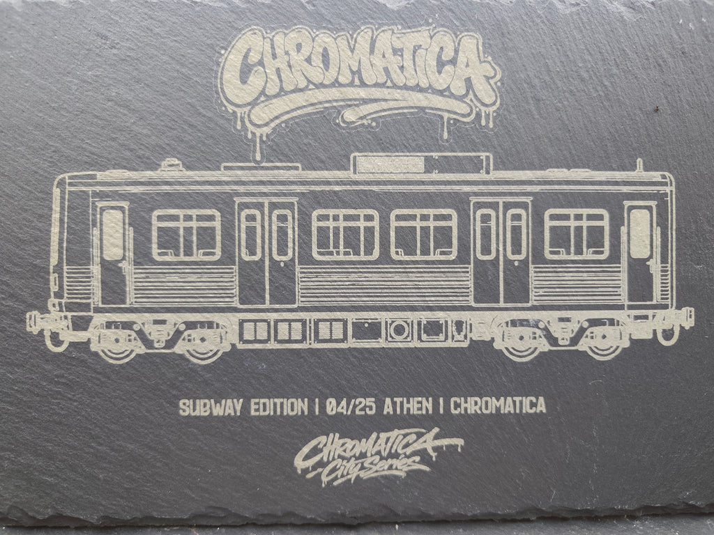 Athens Metro Slate Art – Laser-Engraved Limited Edition
