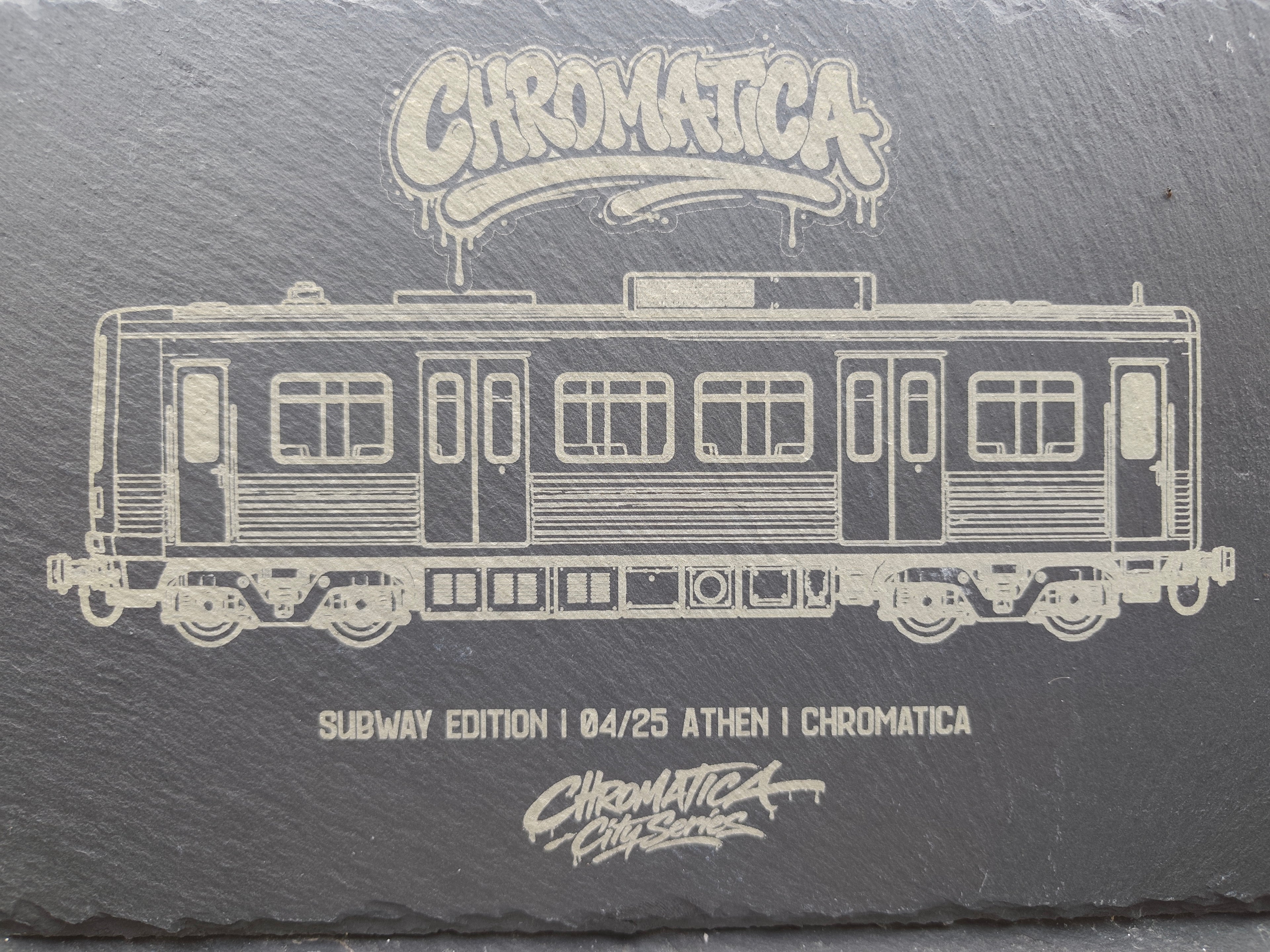 Athens Metro Slate Art – Laser-Engraved Limited Edition