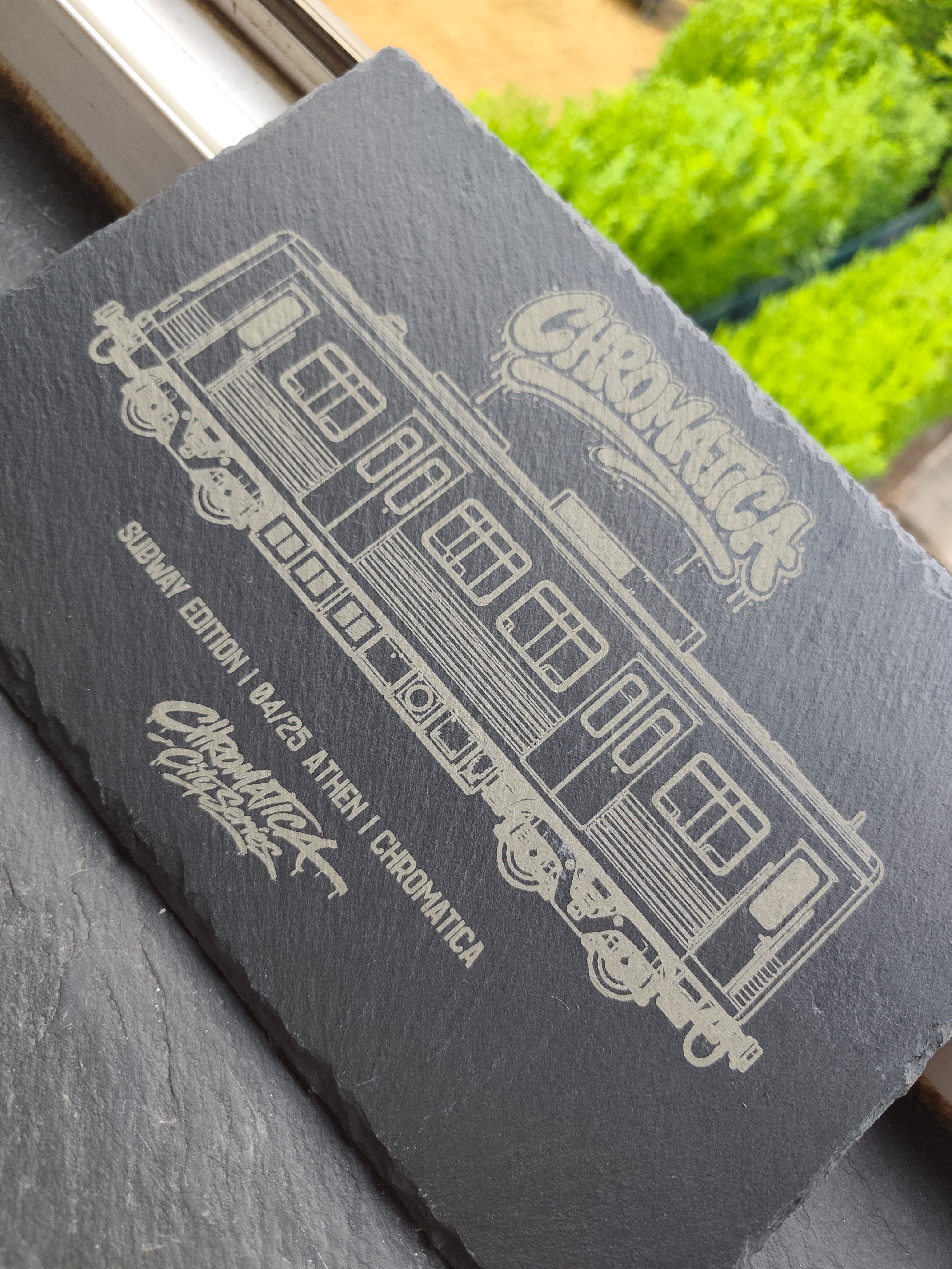 Athens Metro Slate Art – Laser-Engraved Limited Edition