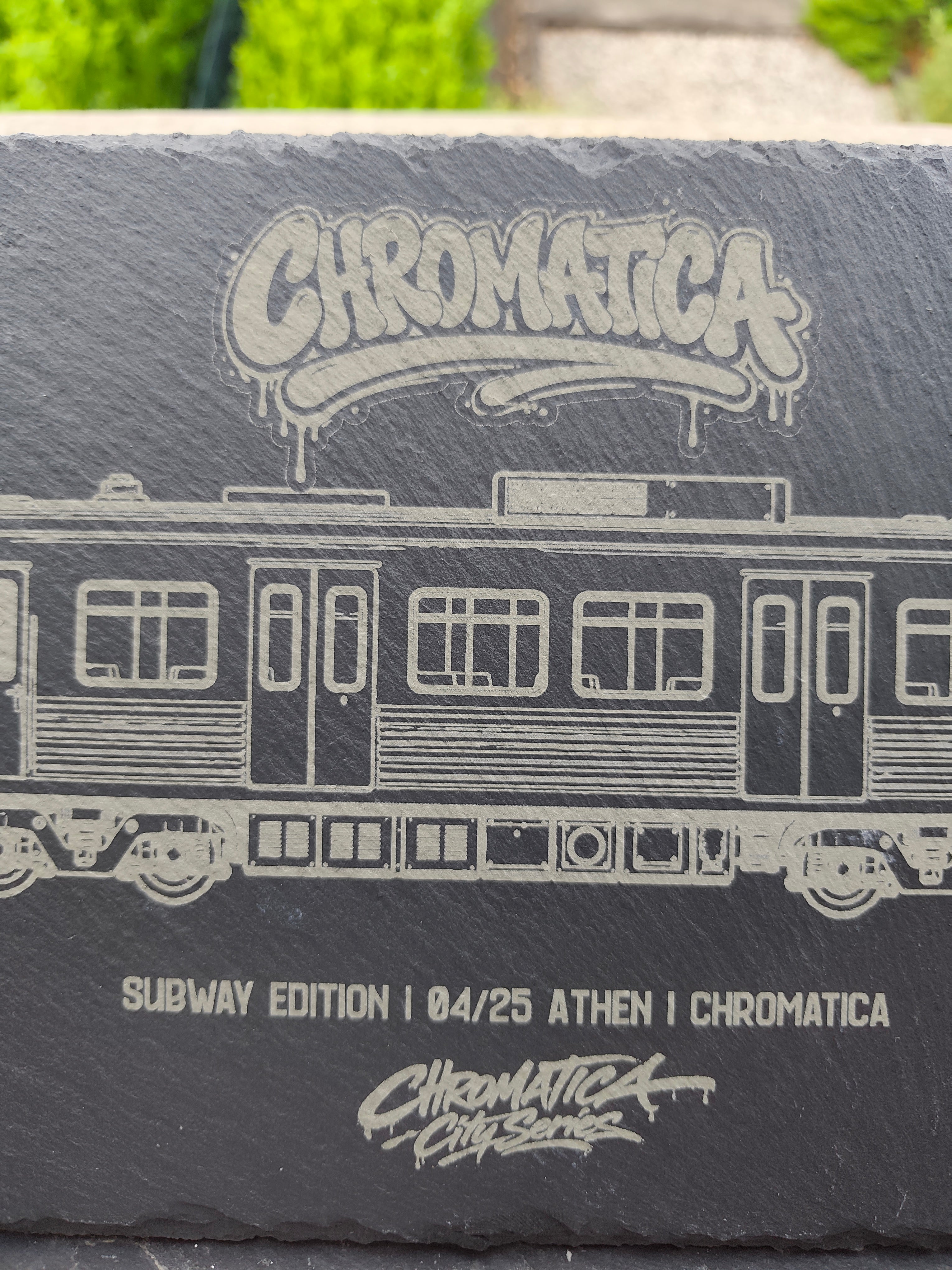 Athens Metro Slate Art – Laser-Engraved Limited Edition