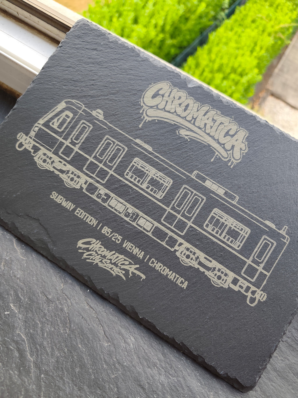 Vienna Subway Slate Art – Laser-Engraved Limited Edition