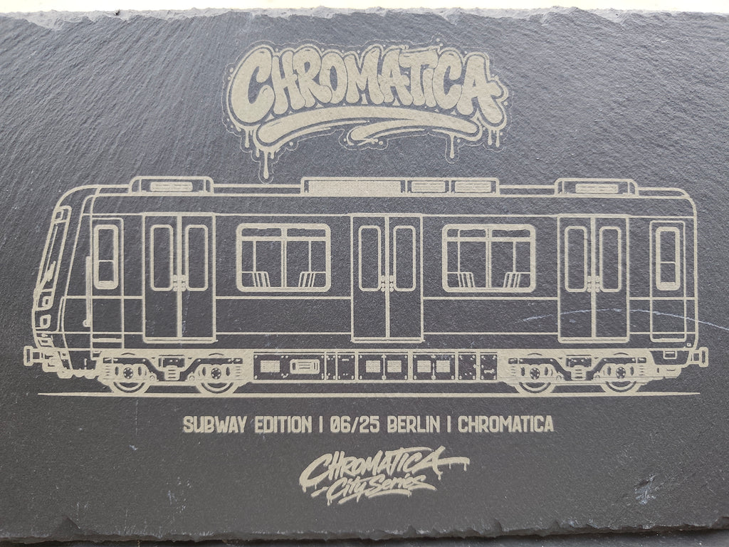 Berlin Subway Slate Art – Laser-Engraved Limited Edition