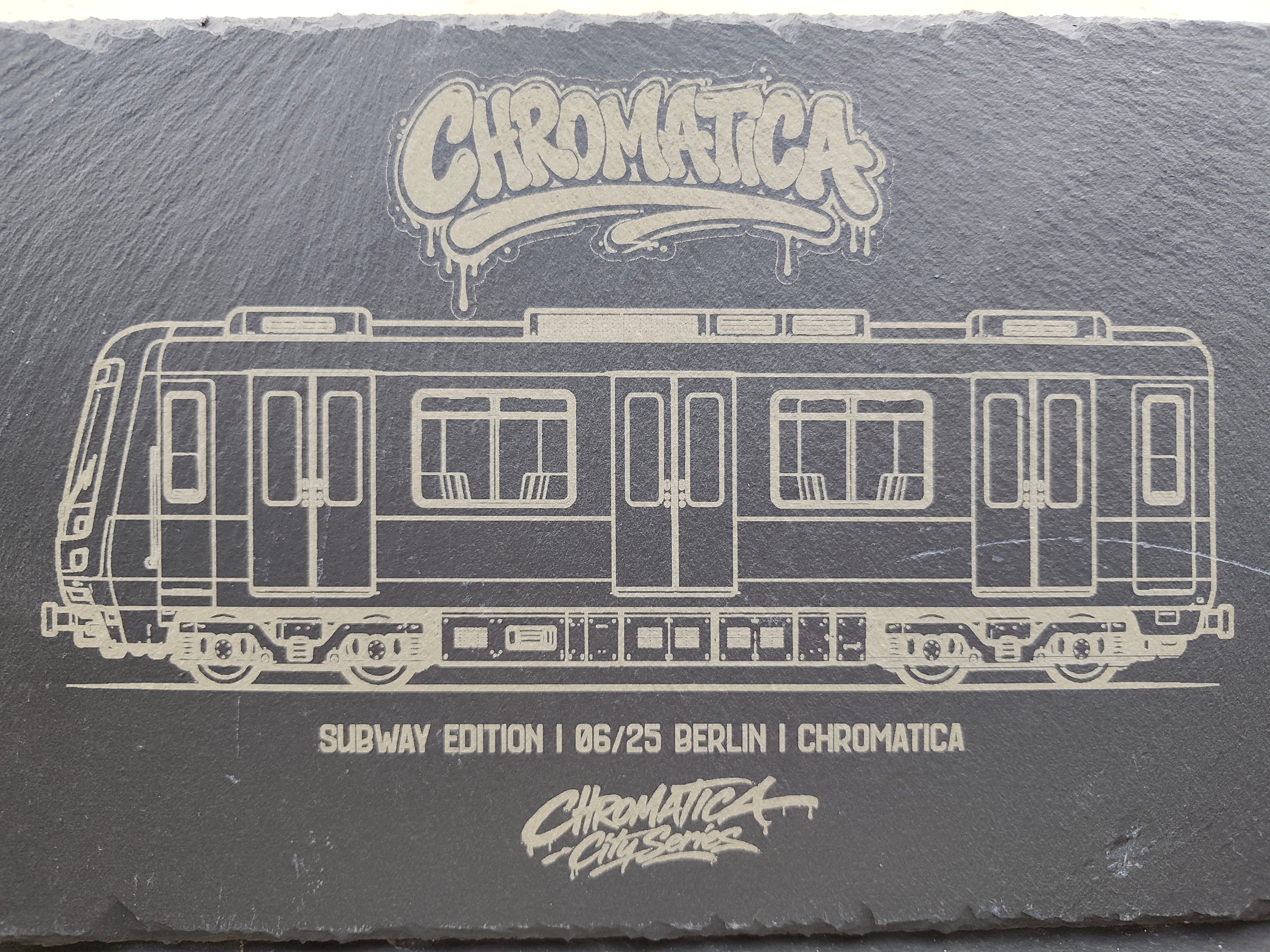 Berlin Subway Slate Art – Laser-Engraved Limited Edition