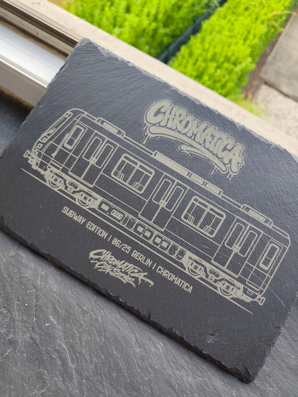 Berlin Subway Slate Art – Laser-Engraved Limited Edition