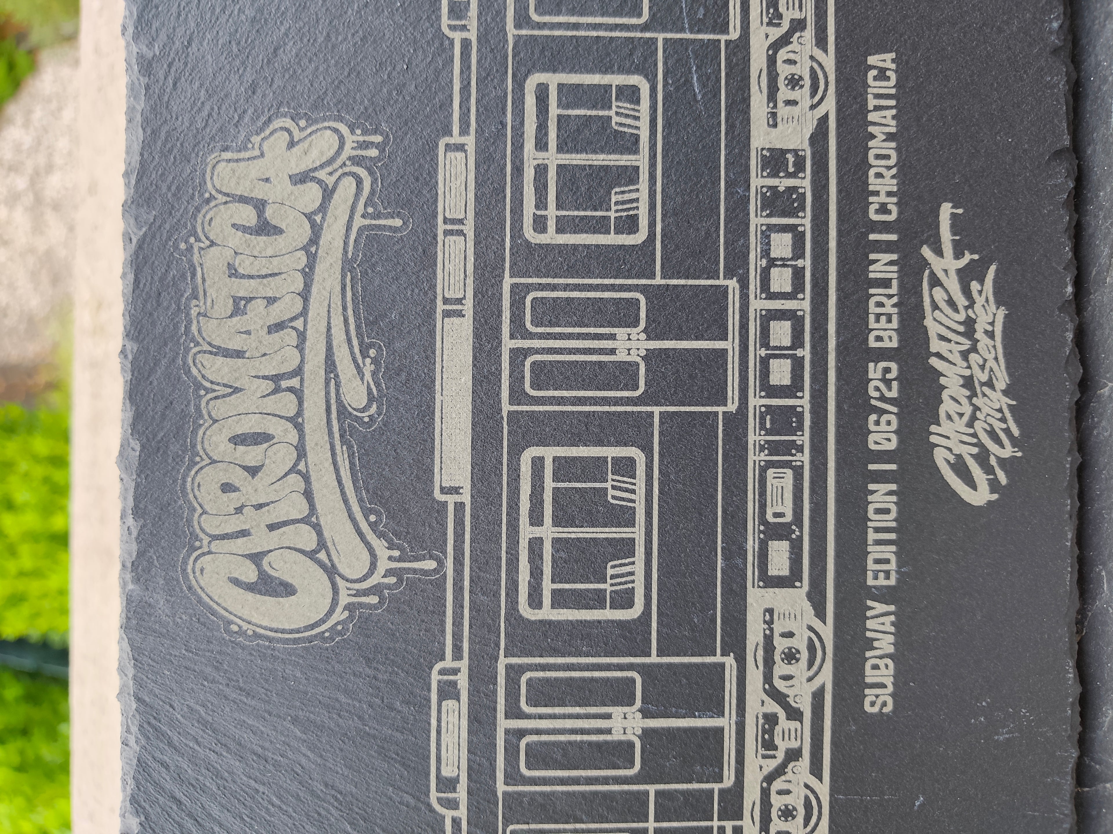 Berlin Subway Slate Art – Laser-Engraved Limited Edition