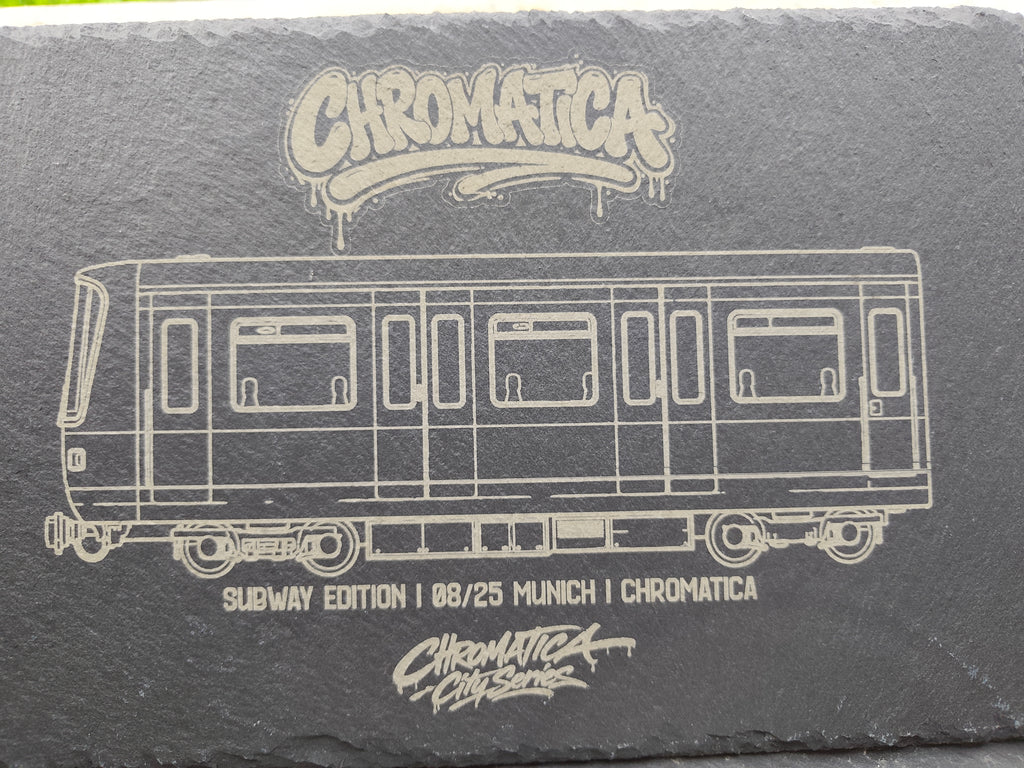 Munich U-Bahn Slate Art – Laser-Engraved Limited Edition