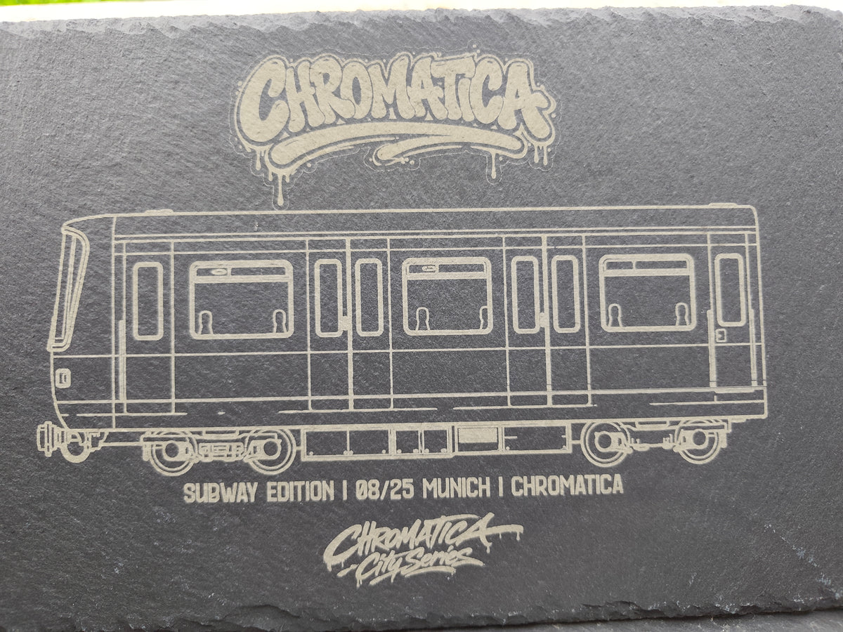 Munich U-Bahn Slate Art – Laser-Engraved Limited Edition