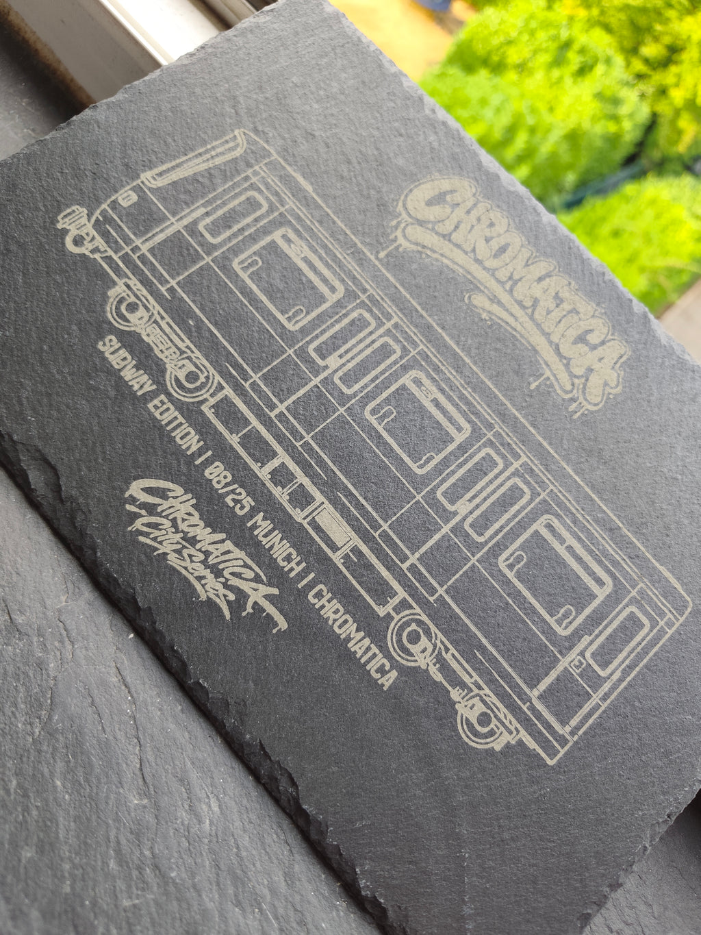 Munich U-Bahn Slate Art – Laser-Engraved Limited Edition