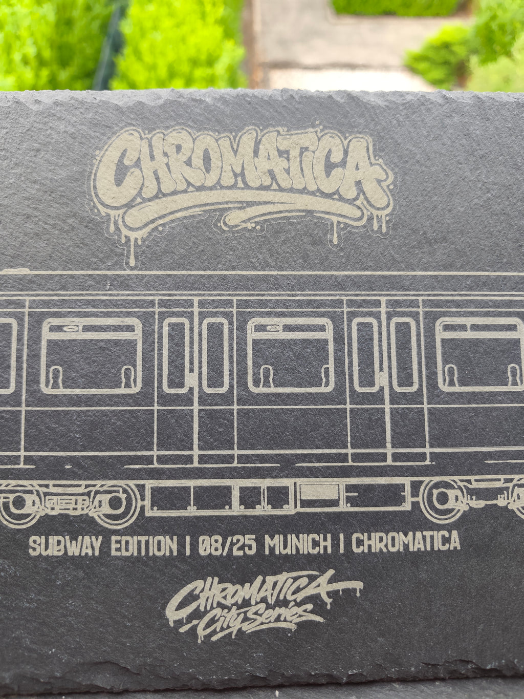 Munich U-Bahn Slate Art – Laser-Engraved Limited Edition