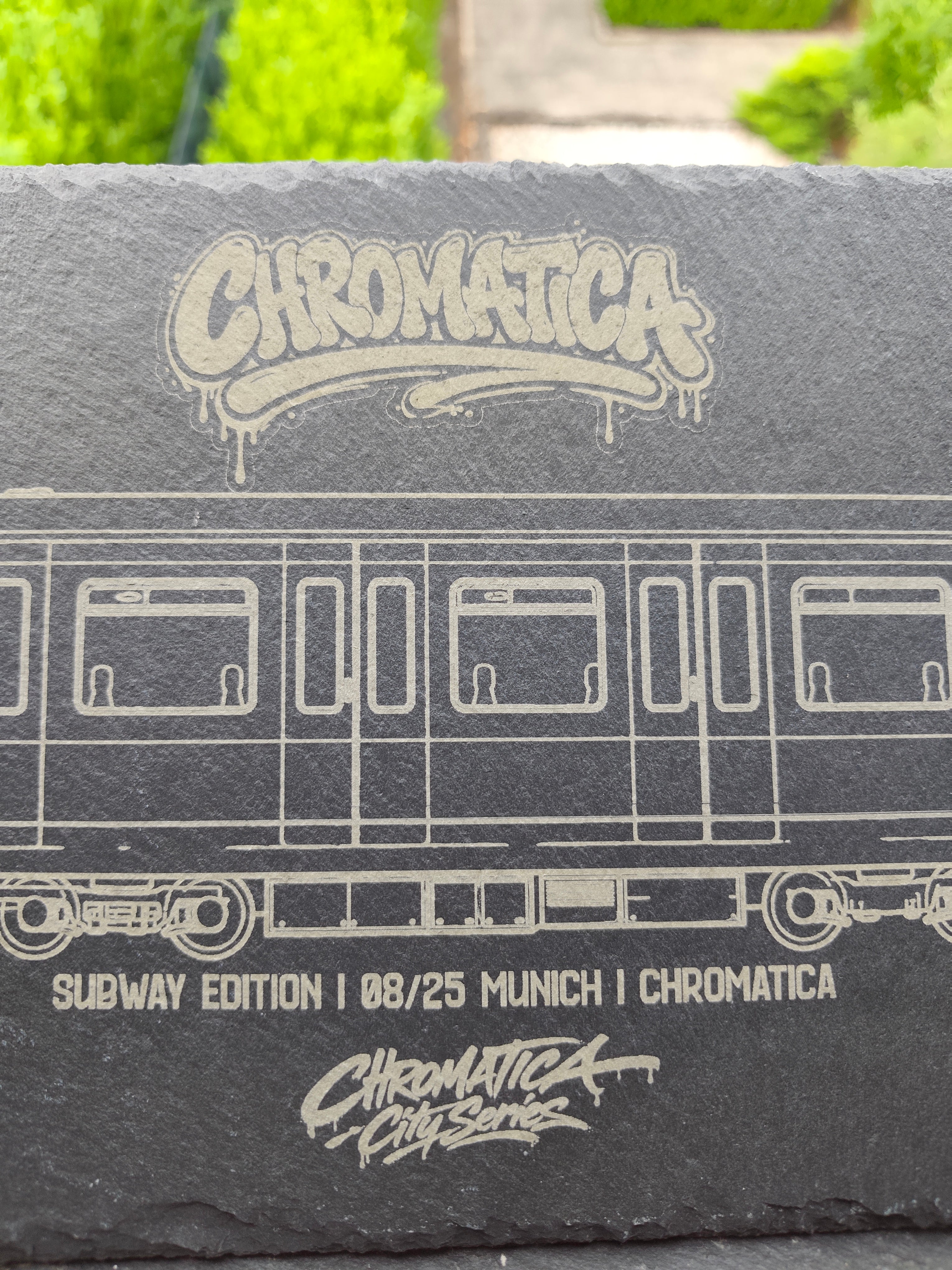 Munich U-Bahn Slate Art – Laser-Engraved Limited Edition