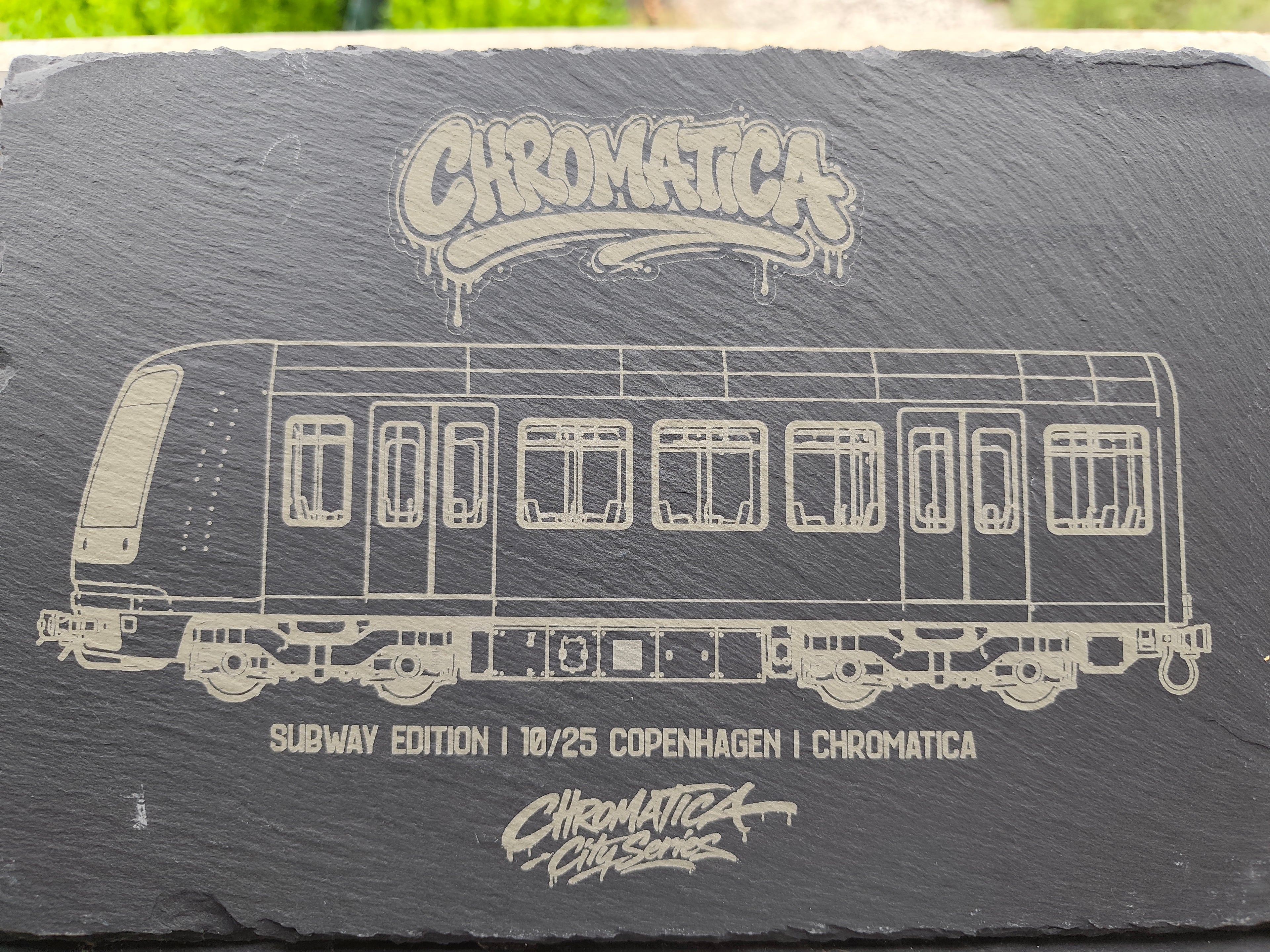 Copenhagen Driverless Metro Slate Art – Laser-Engraved Limited Edition