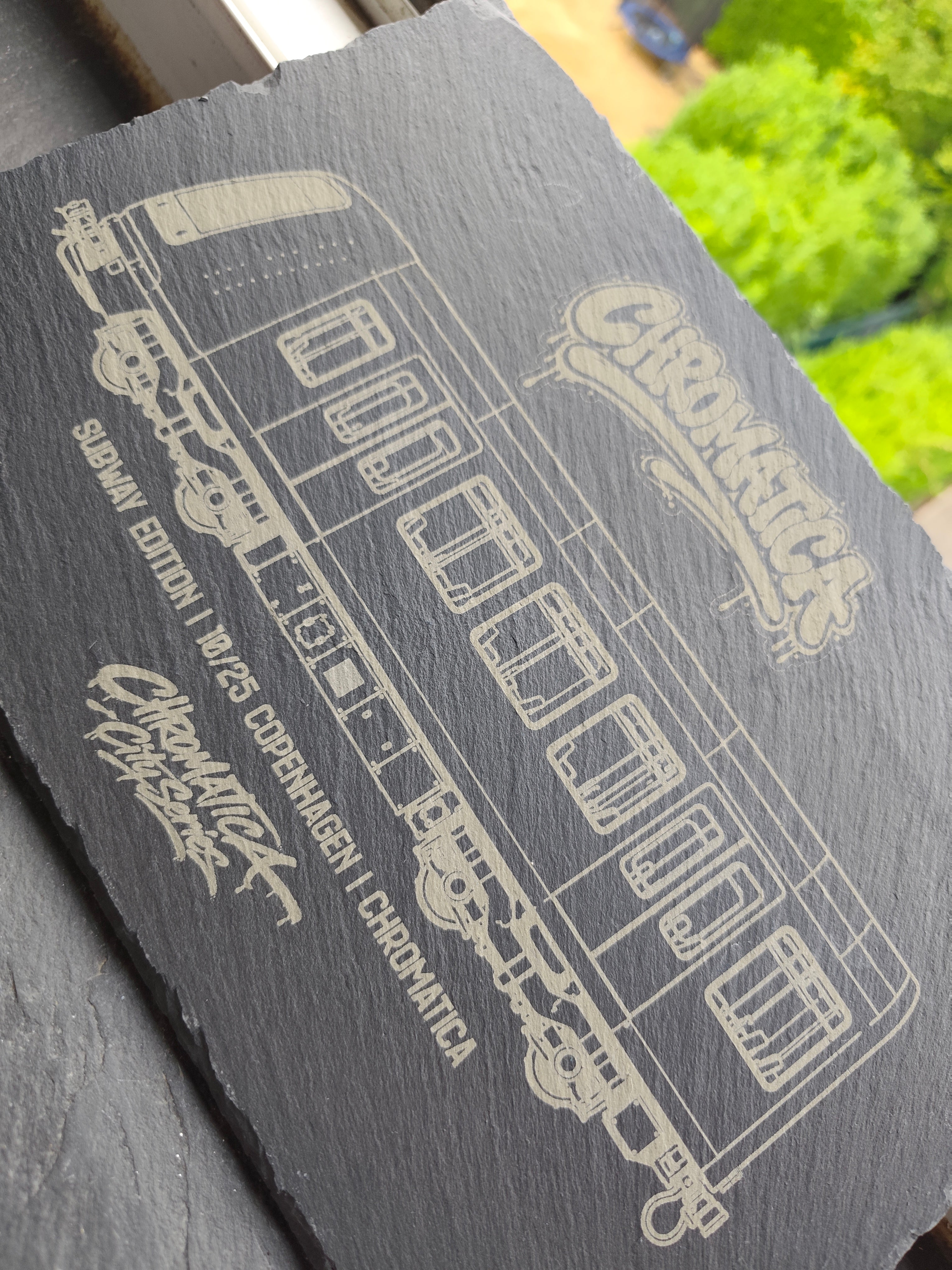 Copenhagen Driverless Metro Slate Art – Laser-Engraved Limited Edition