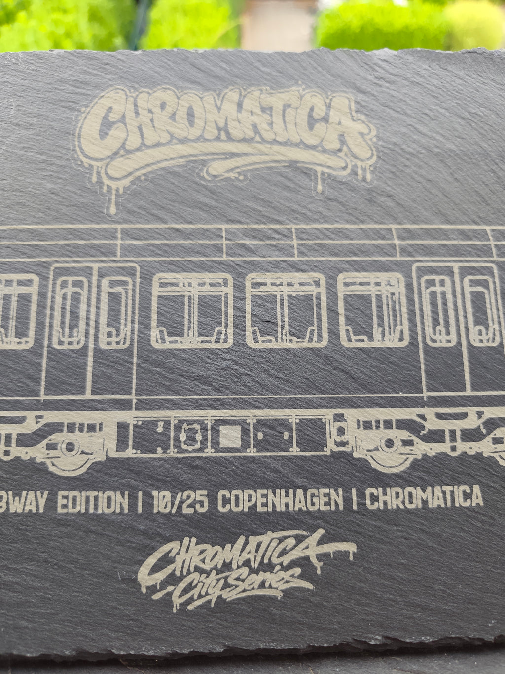 Copenhagen Driverless Metro Slate Art – Laser-Engraved Limited Edition