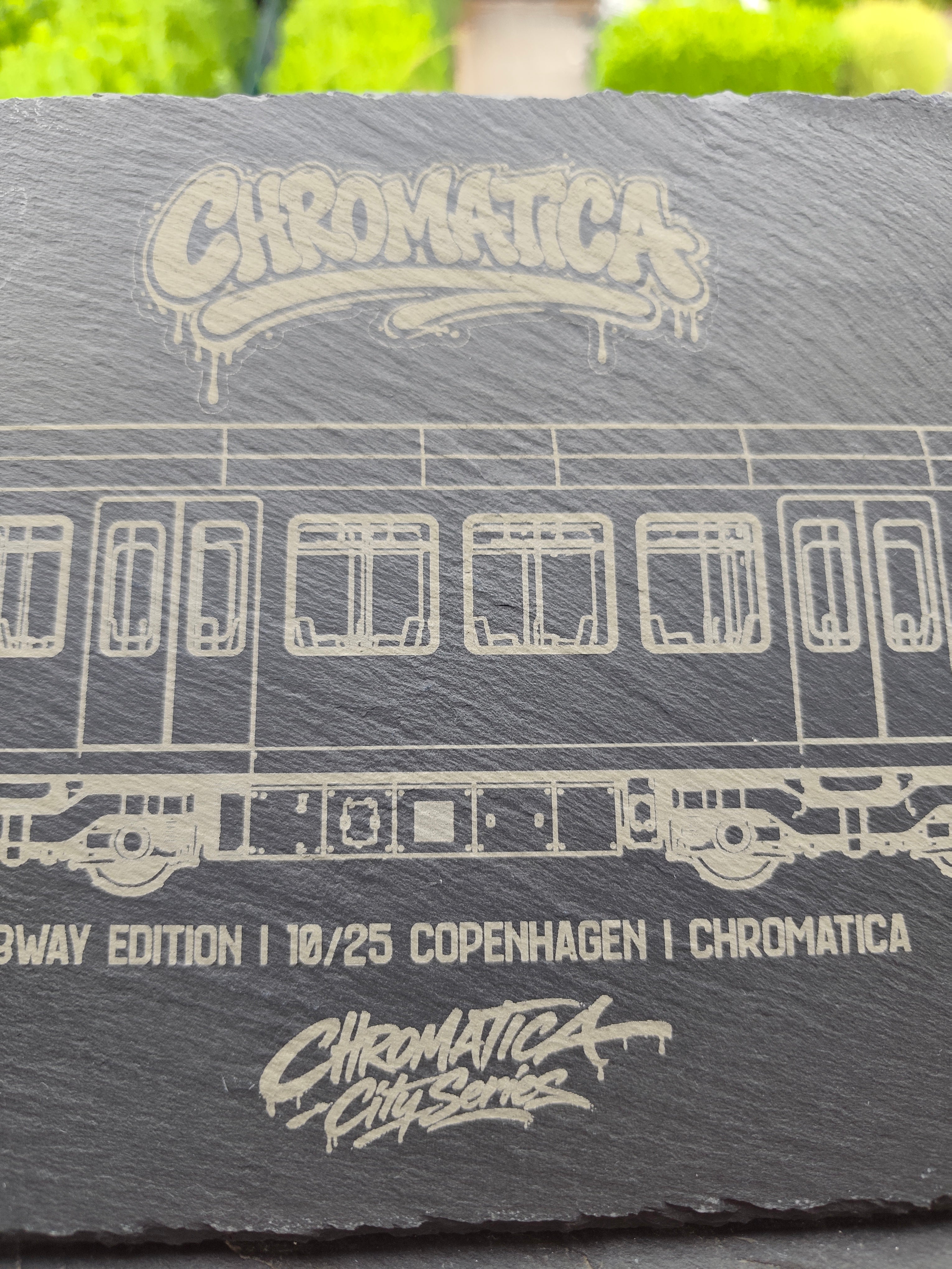 Copenhagen Driverless Metro Slate Art – Laser-Engraved Limited Edition