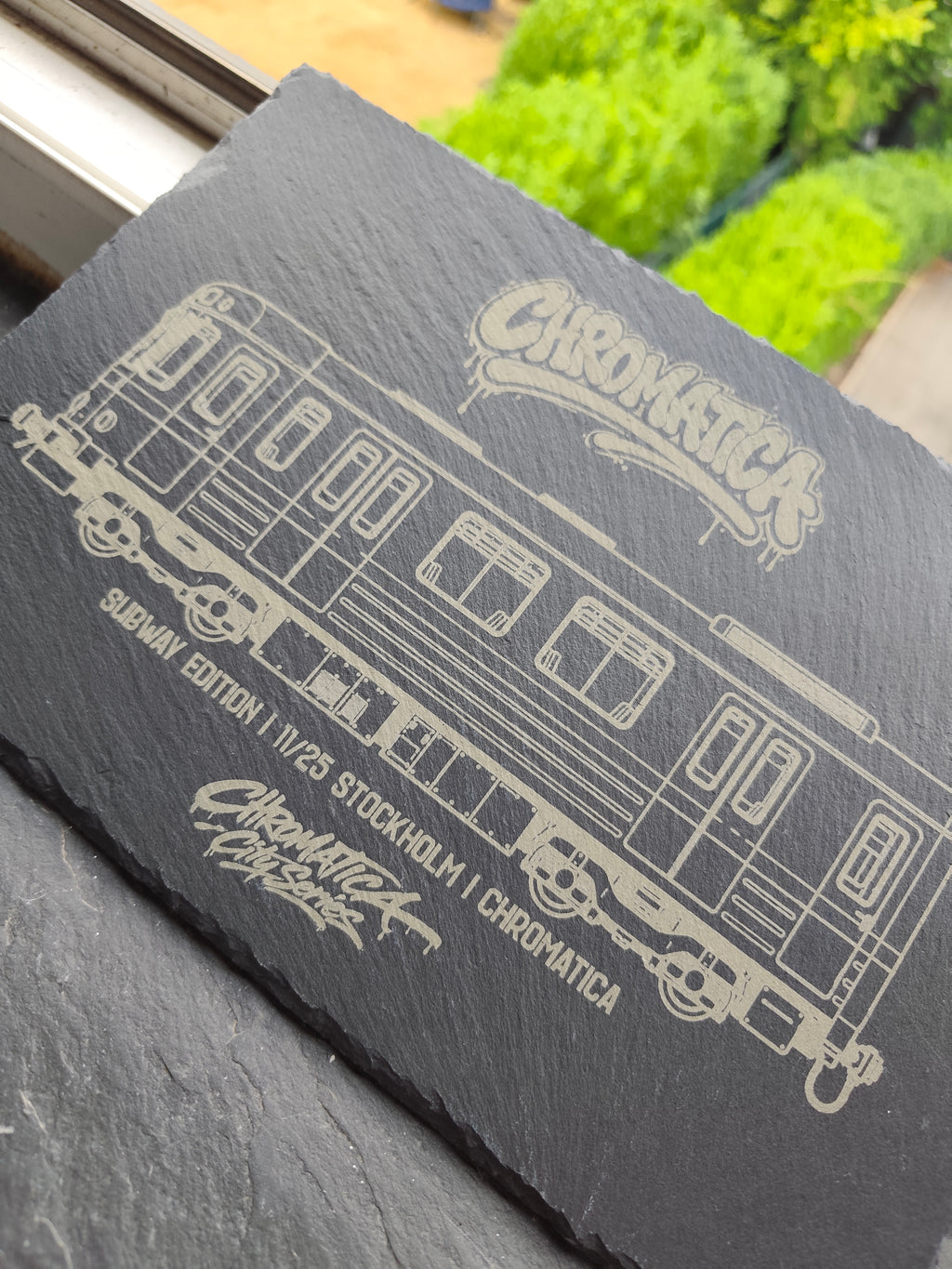 Stockholm Tunnelbana Slate Art – Laser-Engraved Limited Edition