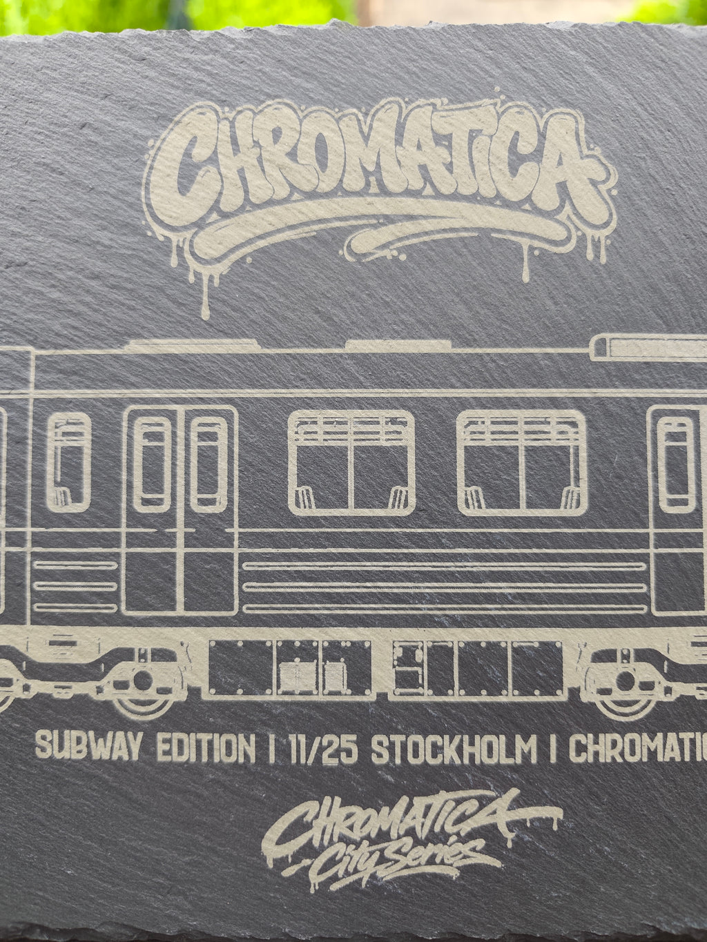 Stockholm Tunnelbana Slate Art – Laser-Engraved Limited Edition