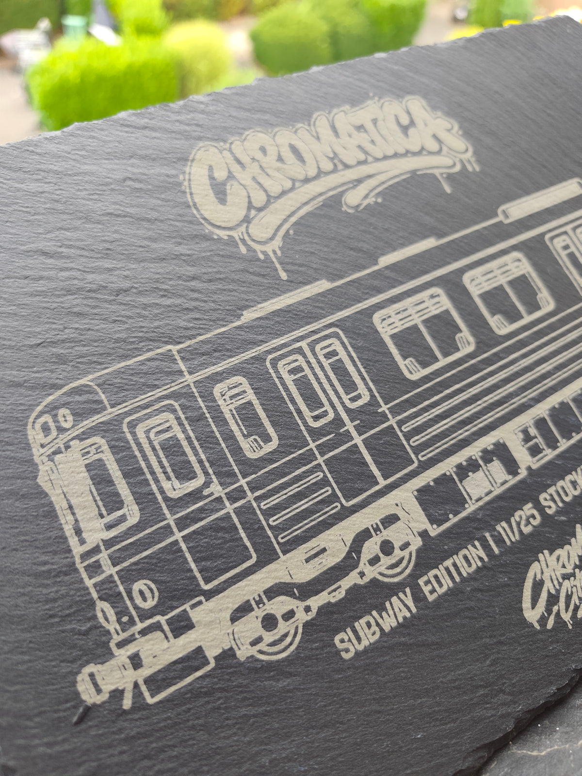 Stockholm Tunnelbana Slate Art – Laser-Engraved Limited Edition