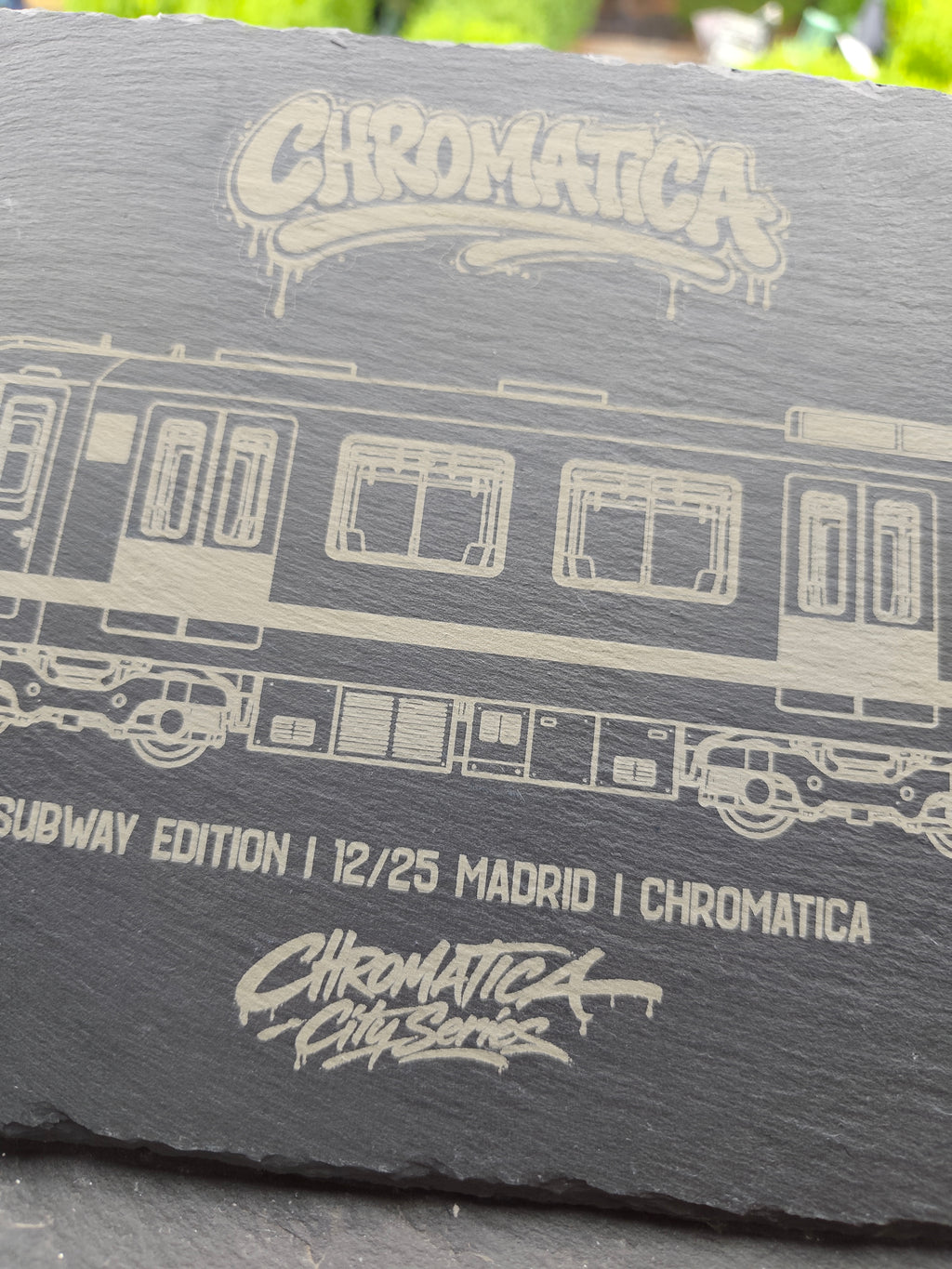 Madrid Metro Slate Art – Laser-Engraved Limited Edition