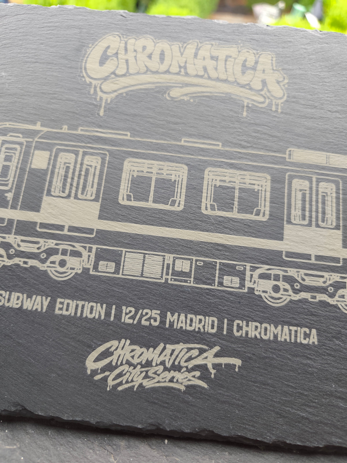 Madrid Metro Slate Art – Laser-Engraved Limited Edition