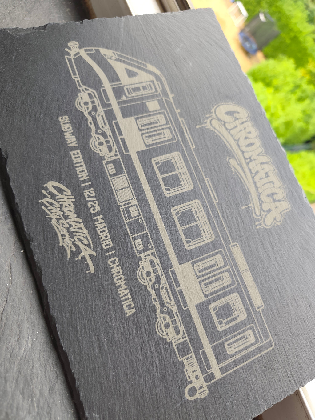 Madrid Metro Slate Art – Laser-Engraved Limited Edition