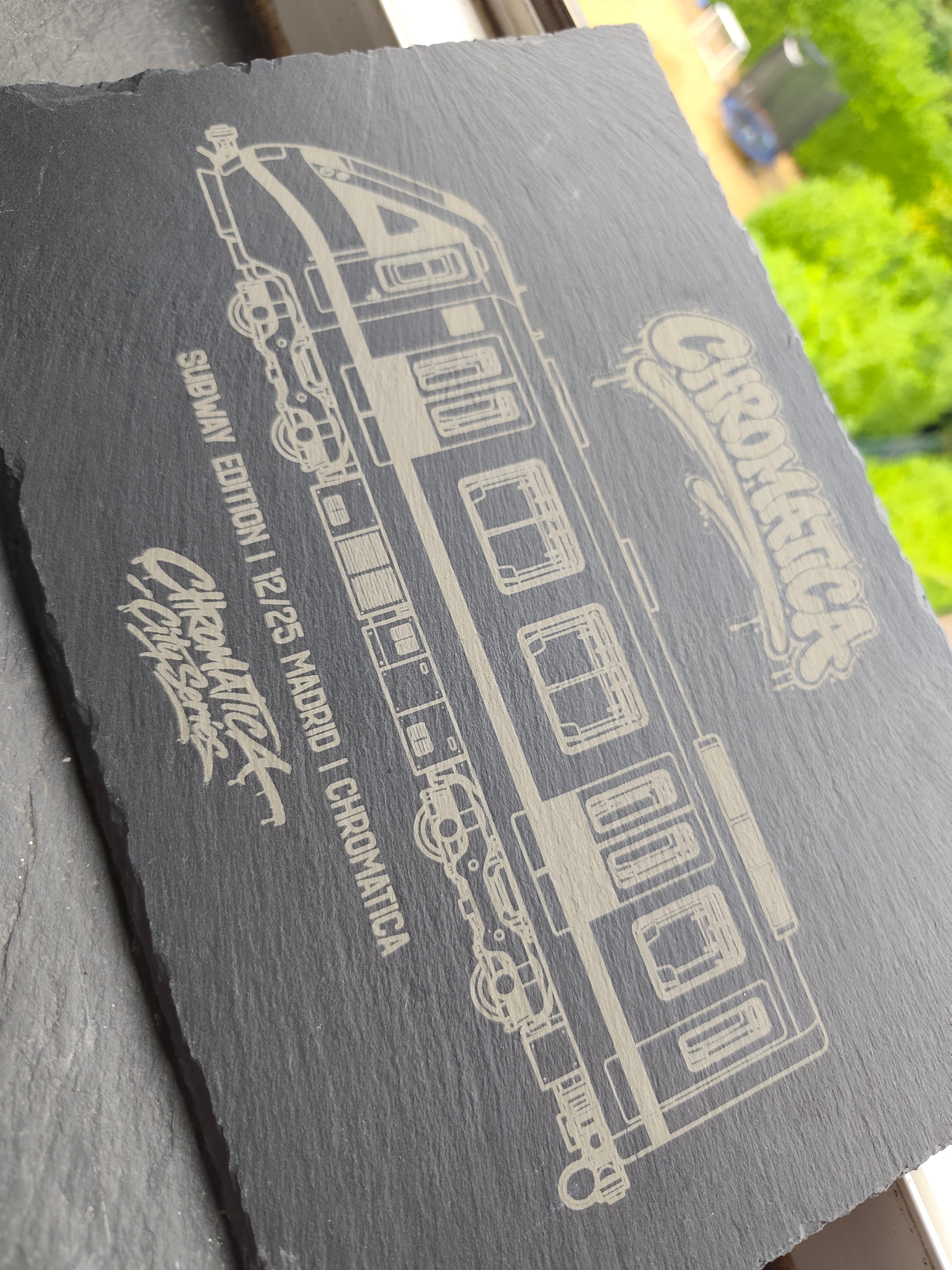 Madrid Metro Slate Art – Laser-Engraved Limited Edition