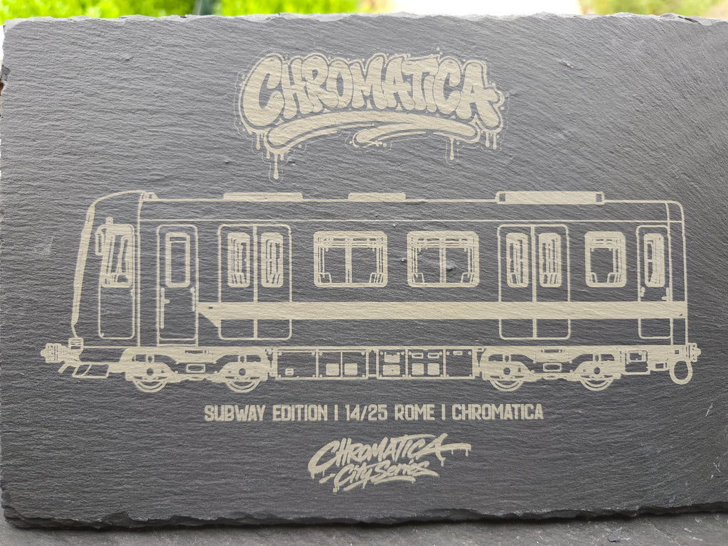 Rome Metro Slate Art – Laser-Engraved Limited Edition