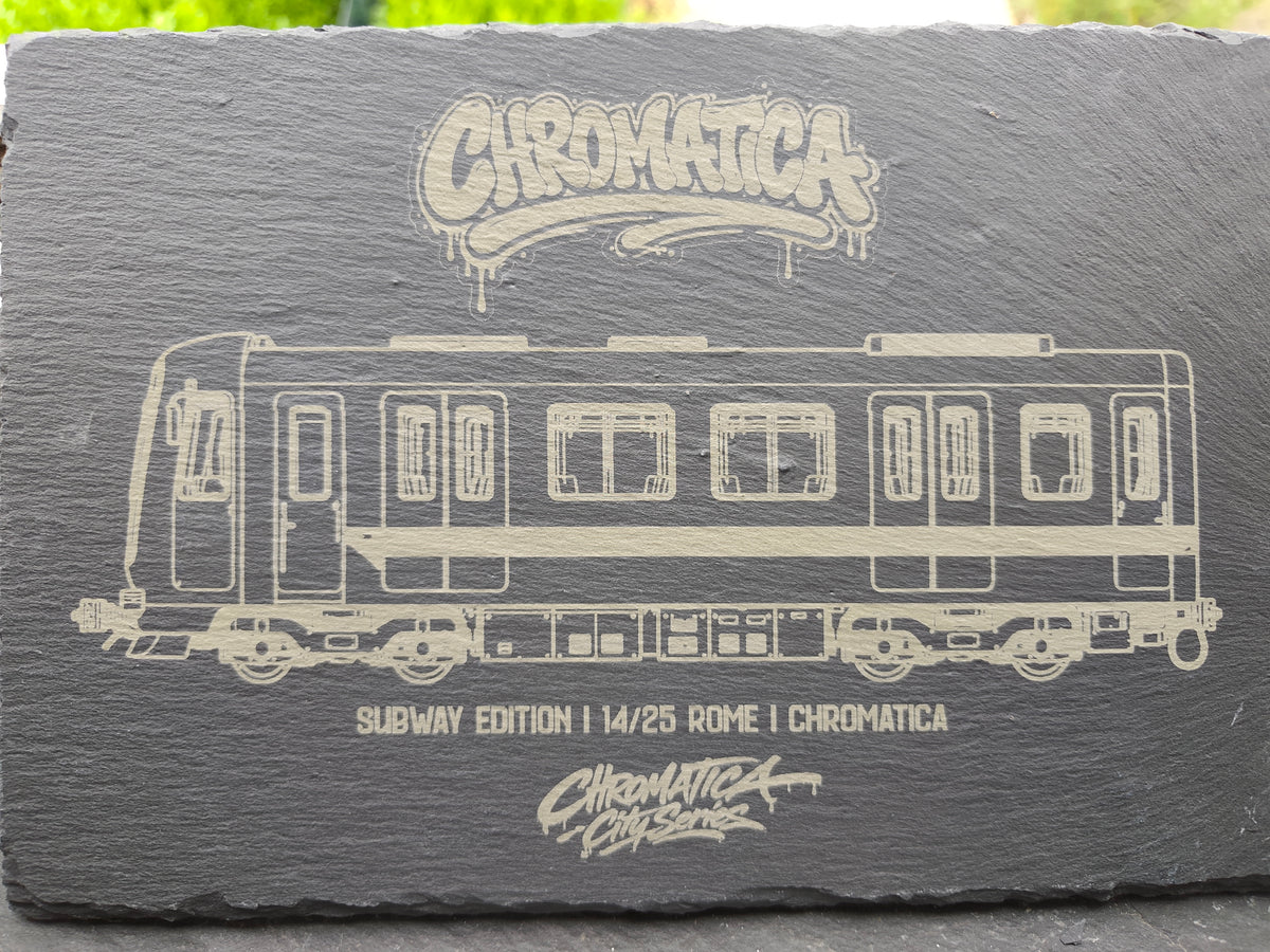 Rome Metro Slate Art – Laser-Engraved Limited Edition