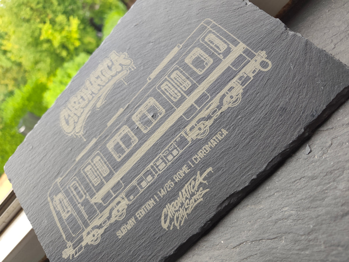 Rome Metro Slate Art – Laser-Engraved Limited Edition