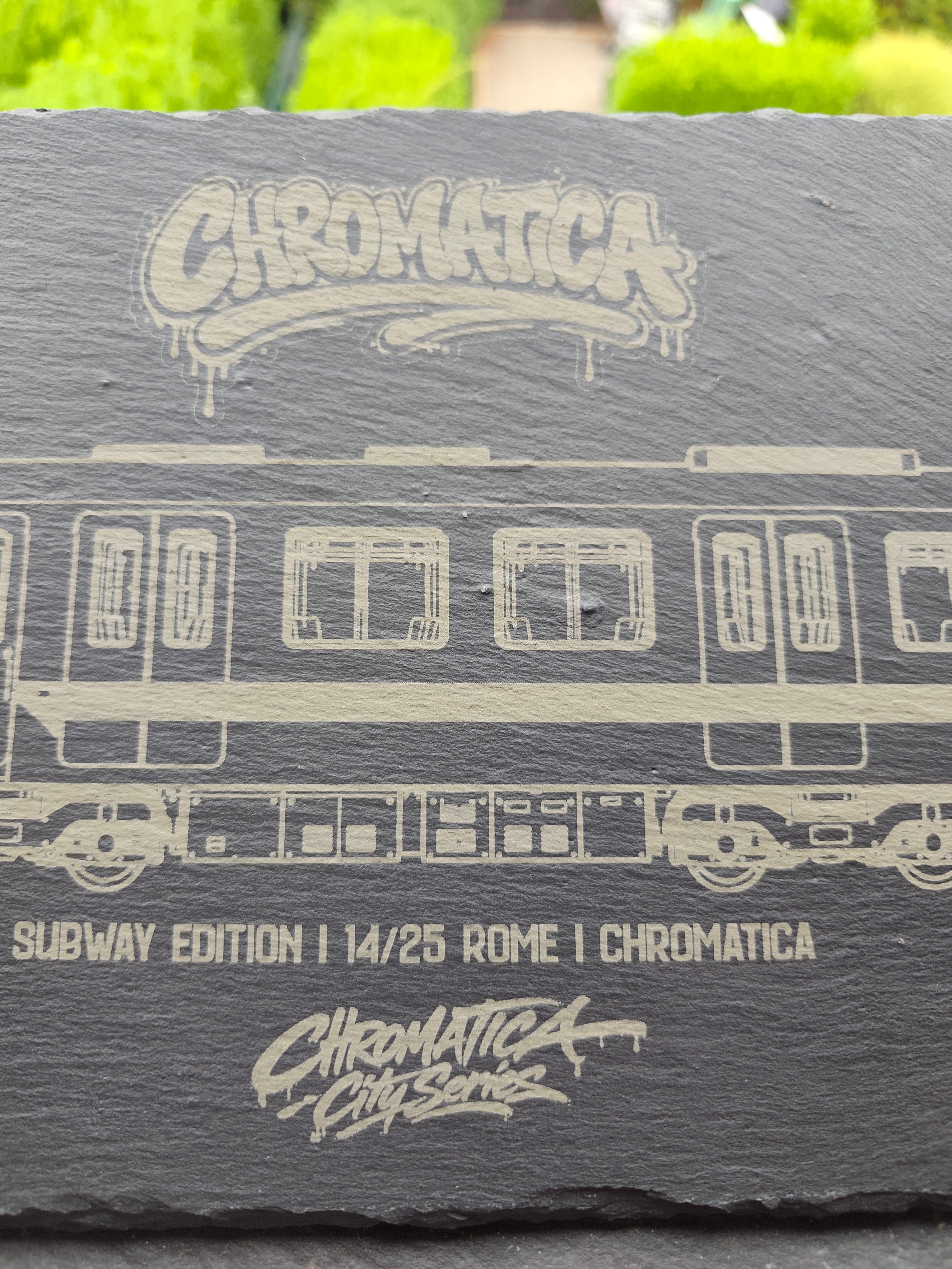 Rome Metro Slate Art – Laser-Engraved Limited Edition