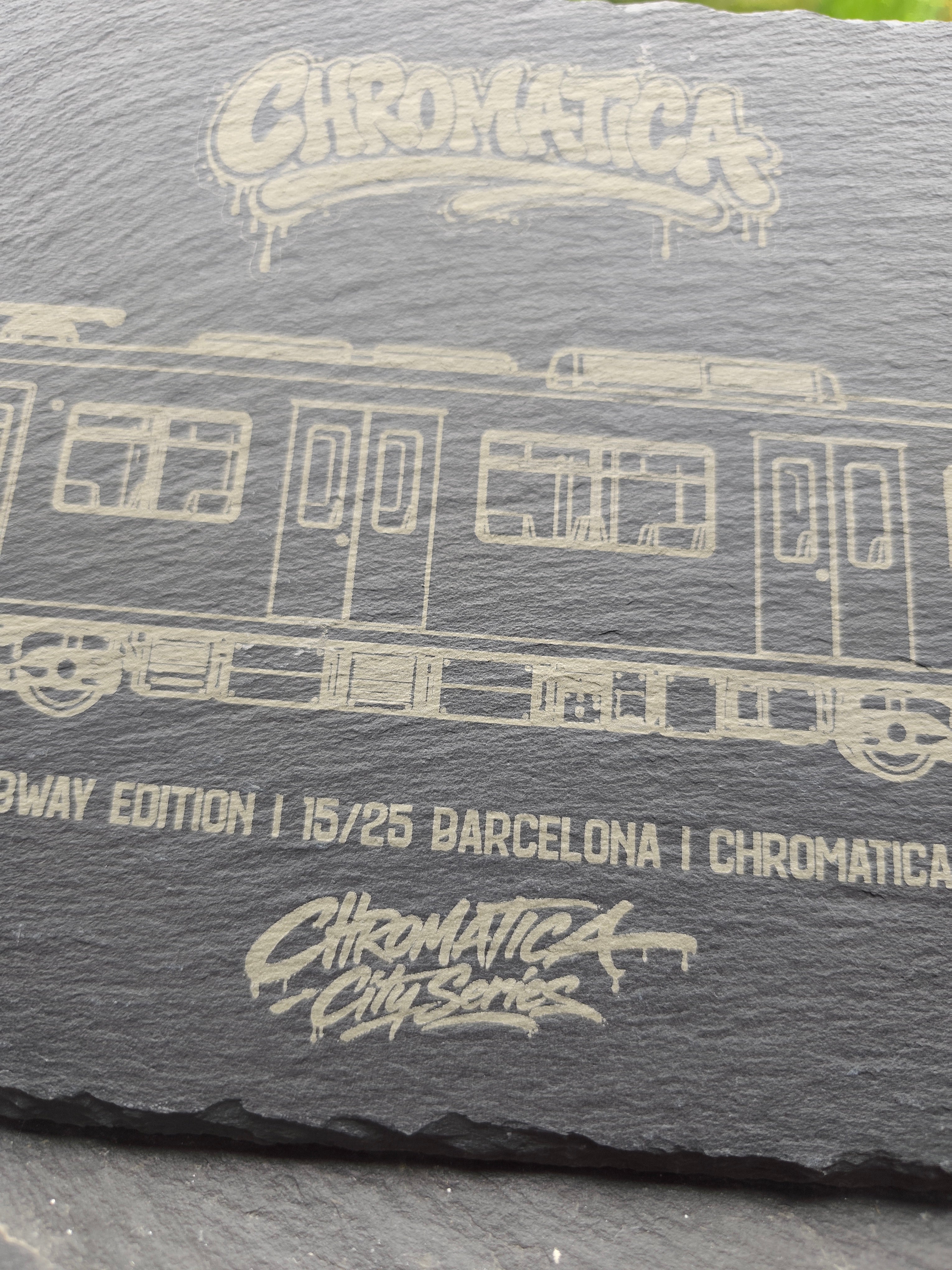 Barcelona Metro Slate Art – Laser-Engraved Limited Edition