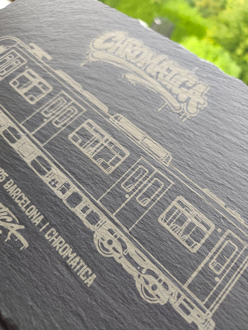 Barcelona Metro Slate Art – Laser-Engraved Limited Edition