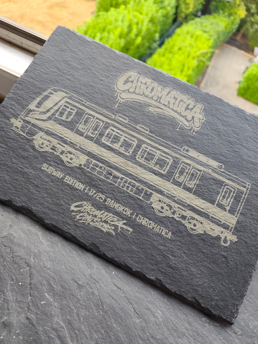 Bangkok BTS Skytrain Slate Art – Laser-Engraved Limited Edition