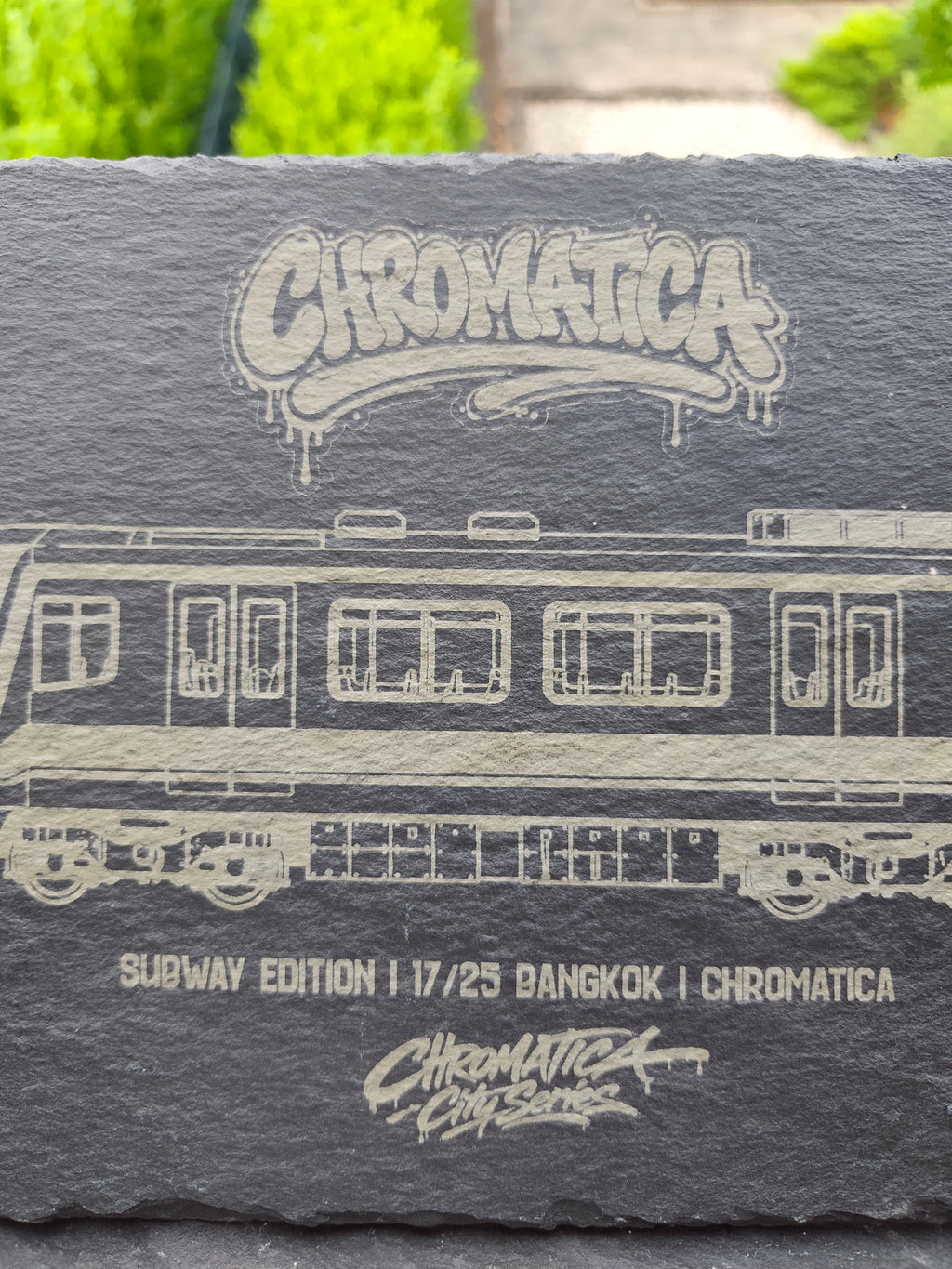 Bangkok BTS Skytrain Slate Art – Laser-Engraved Limited Edition