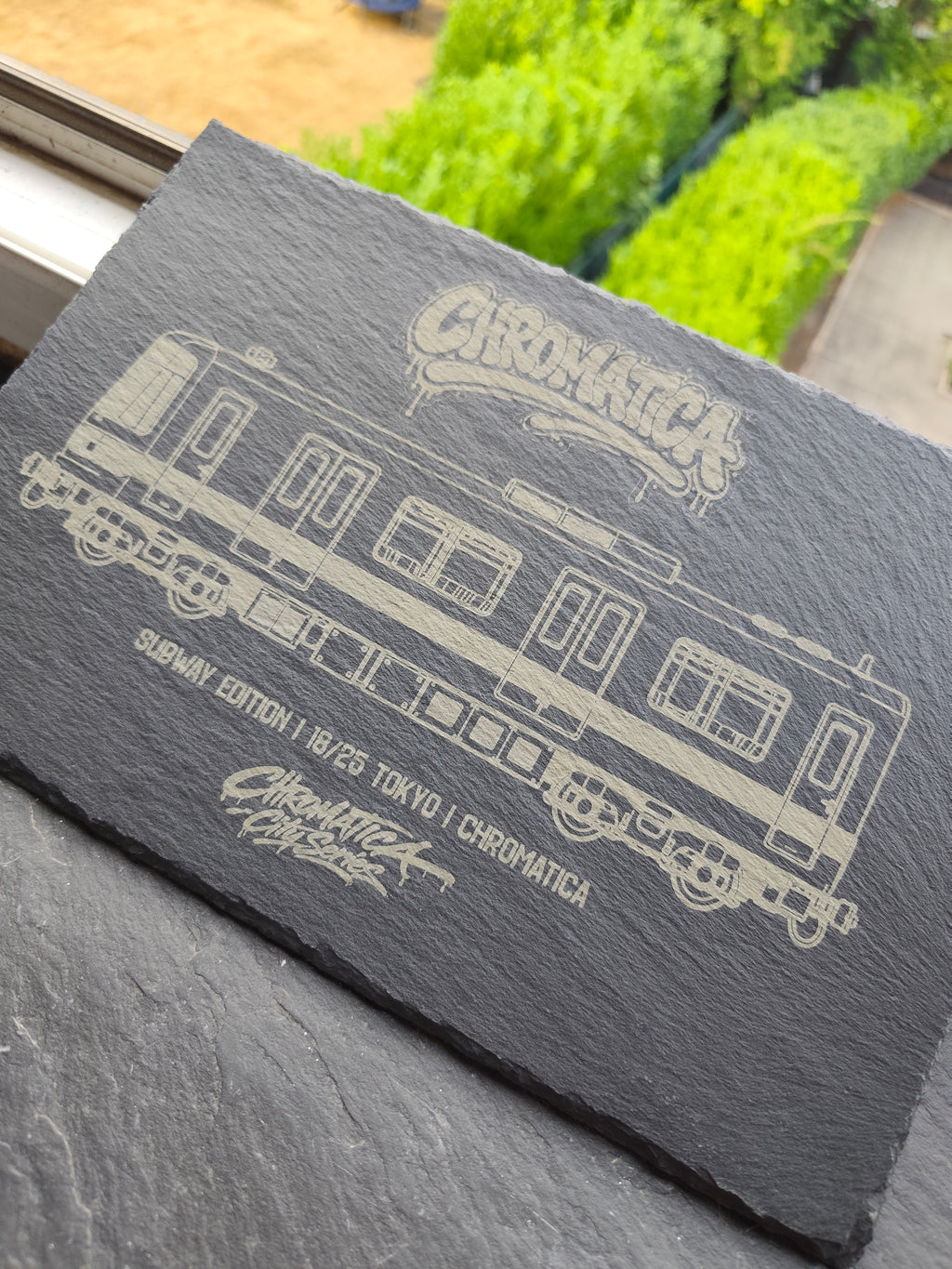 Tokyo Subway Slate Art – Laser-Engraved Limited Edition