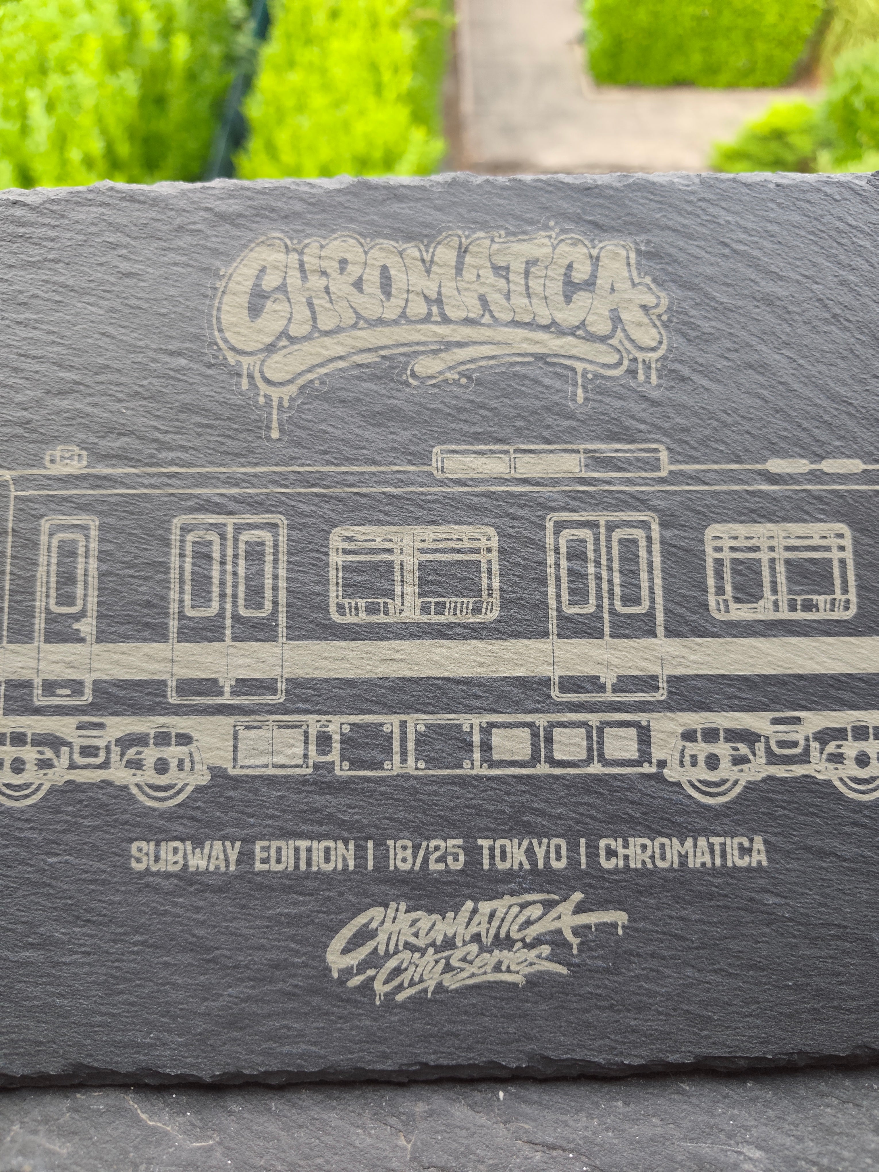Tokyo Subway Slate Art – Laser-Engraved Limited Edition