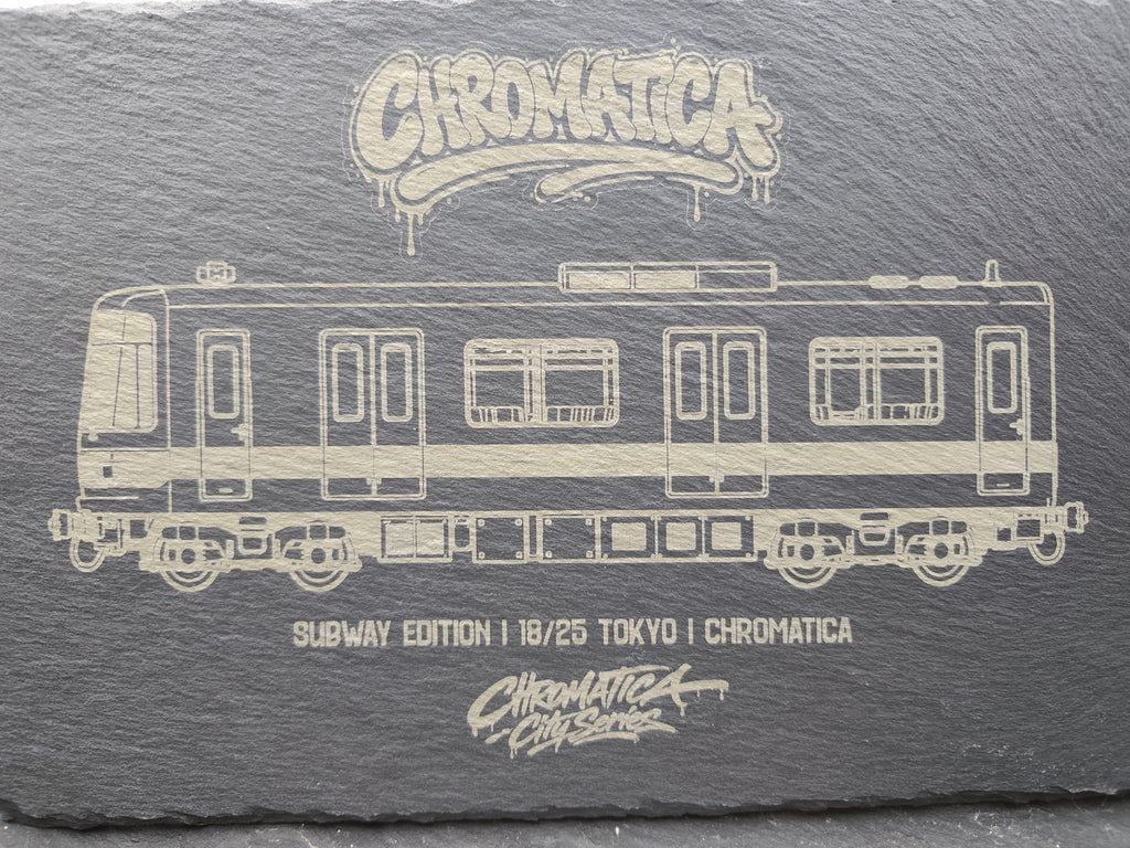 Tokyo Subway Slate Art – Laser-Engraved Limited Edition